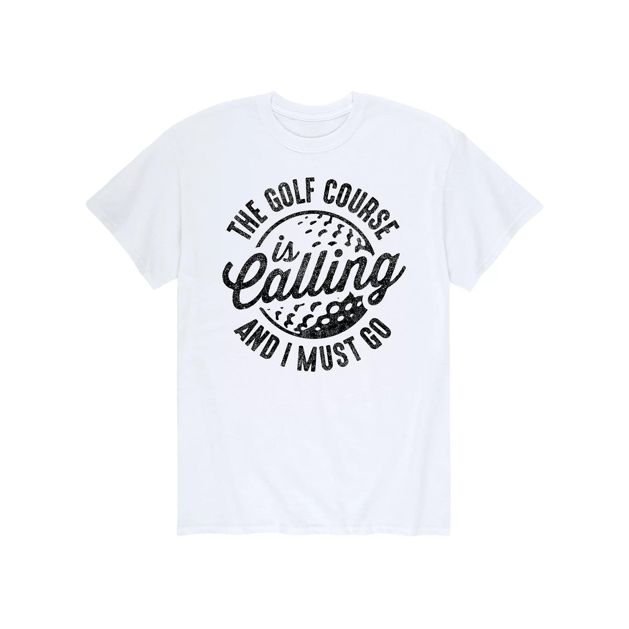Big & Tall The Golf Course Is Calling Graphic Tee, Men's,  Product Image
