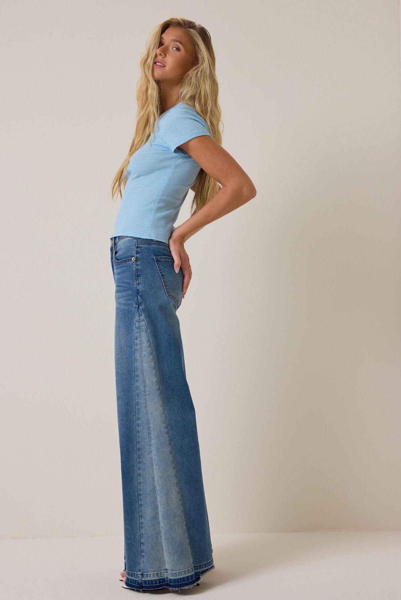 Campbell Stripe Crop Tee Product Image