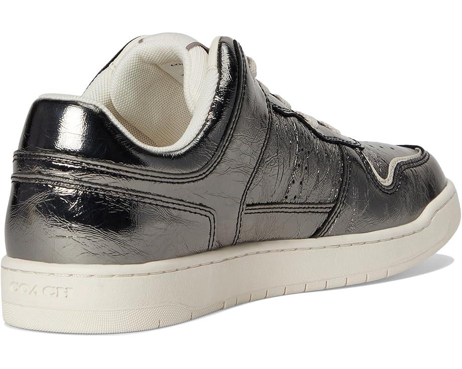 Women's COACH C201 Crinkle Metallic Sneaker Product Image