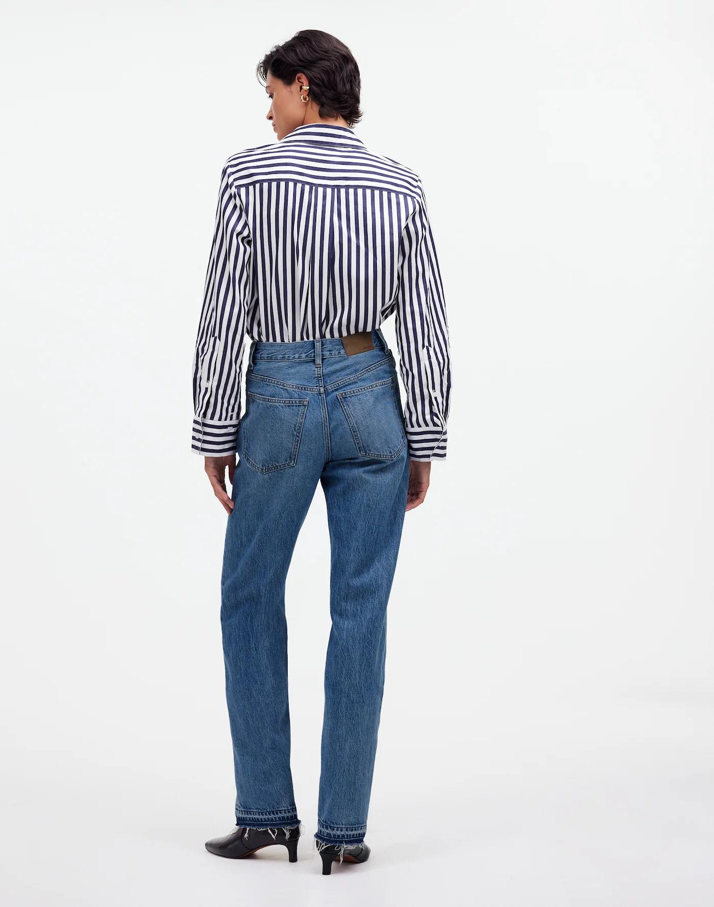 The Tall Rail Straight Jean in Reston Wash: Released-Hem Edition Product Image