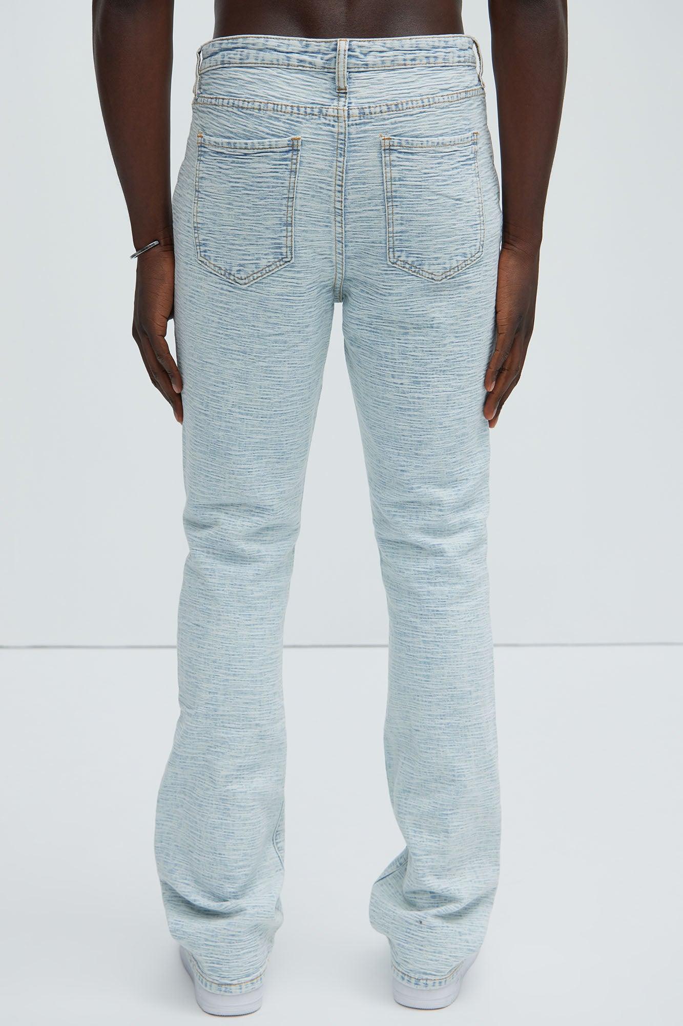 Will Stacked Slim Flare Jeans - Light Blue Wash Product Image