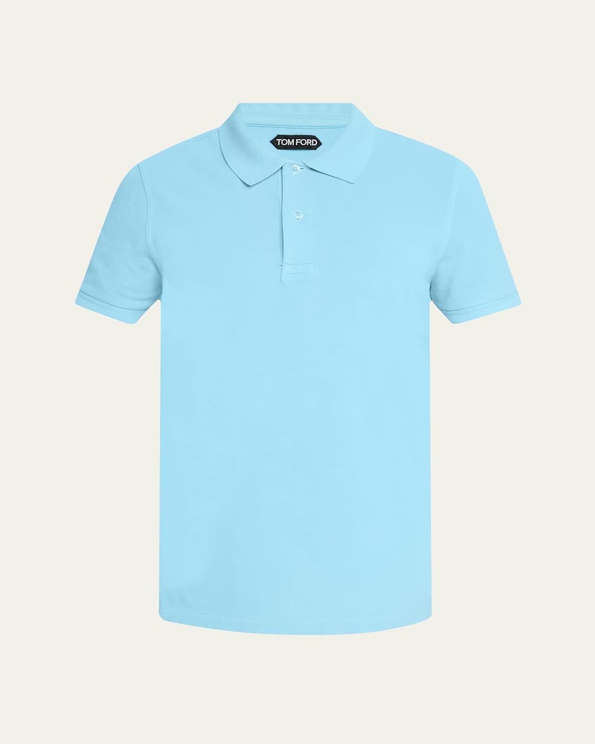 Mens Cotton Pique Polo Shirt Product Image
