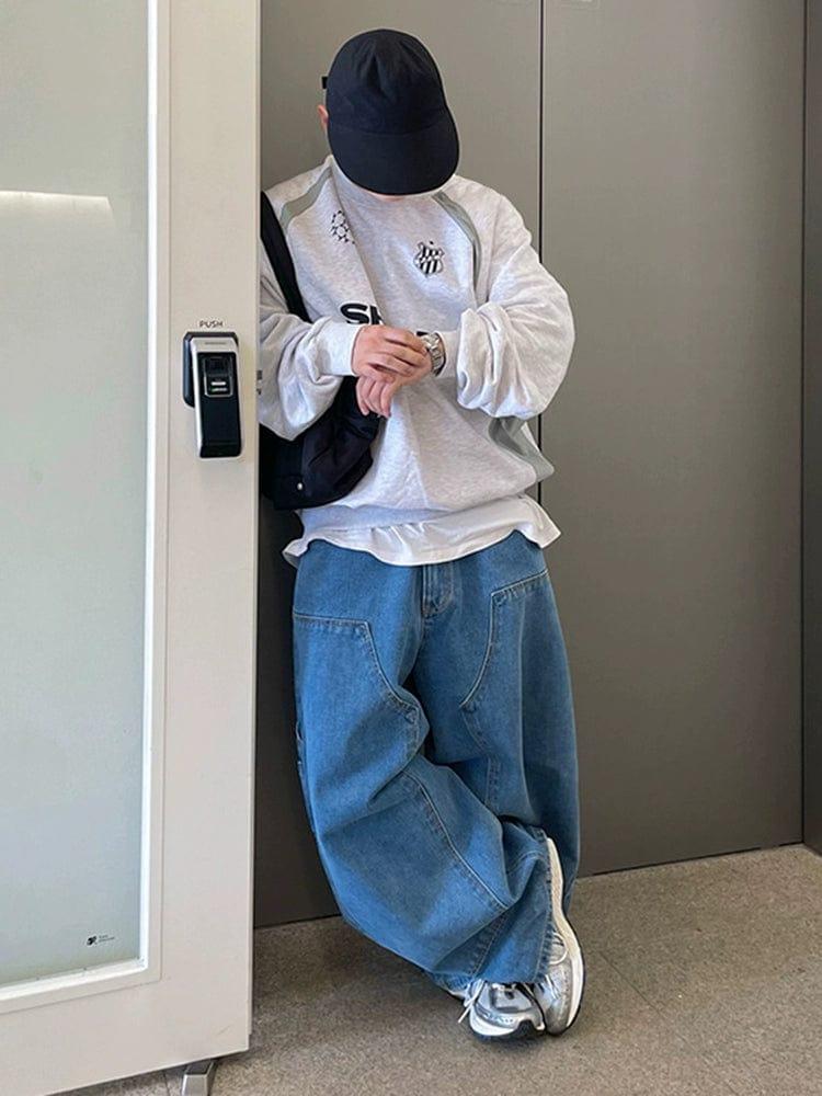 RT No. 11180 BAGGY DENIM JEANS Product Image