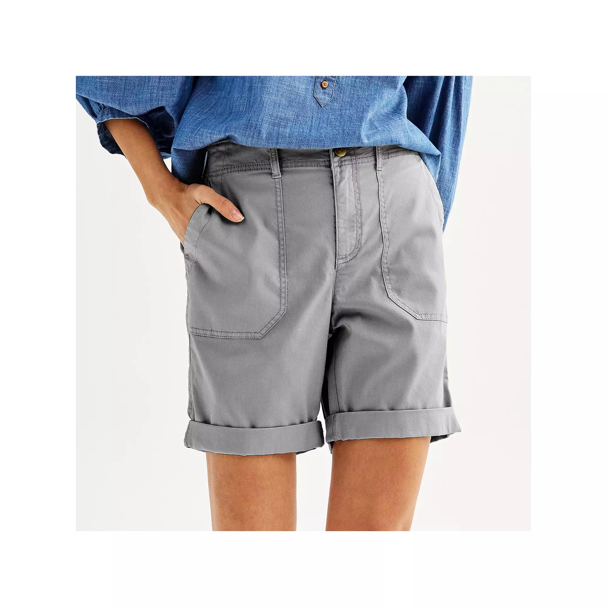 Petite Sonoma Goods For Life® Utility Bermuda Shorts, Women's,  Product Image