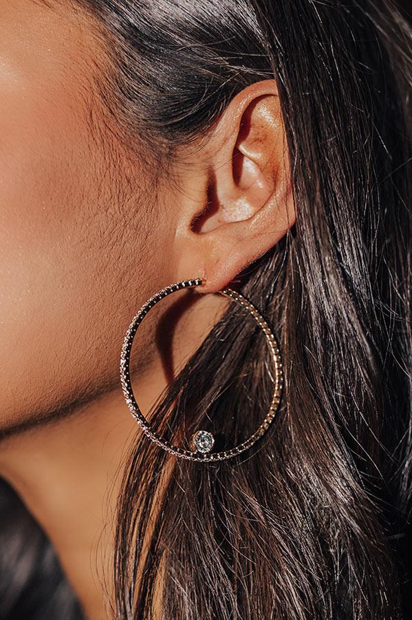 Prosecco Fizz Hoop Earrings Product Image