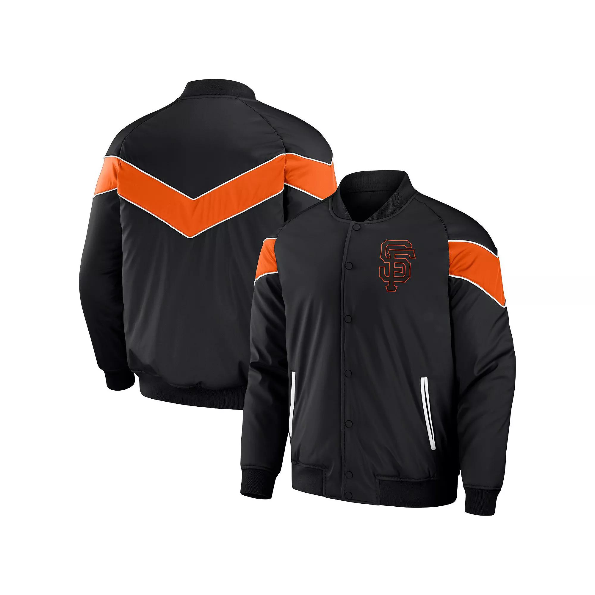 Men's Darius Rucker Collection by Fanatics Black Baltimore Orioles Baseball Raglan Full-Snap Jacket,  Product Image