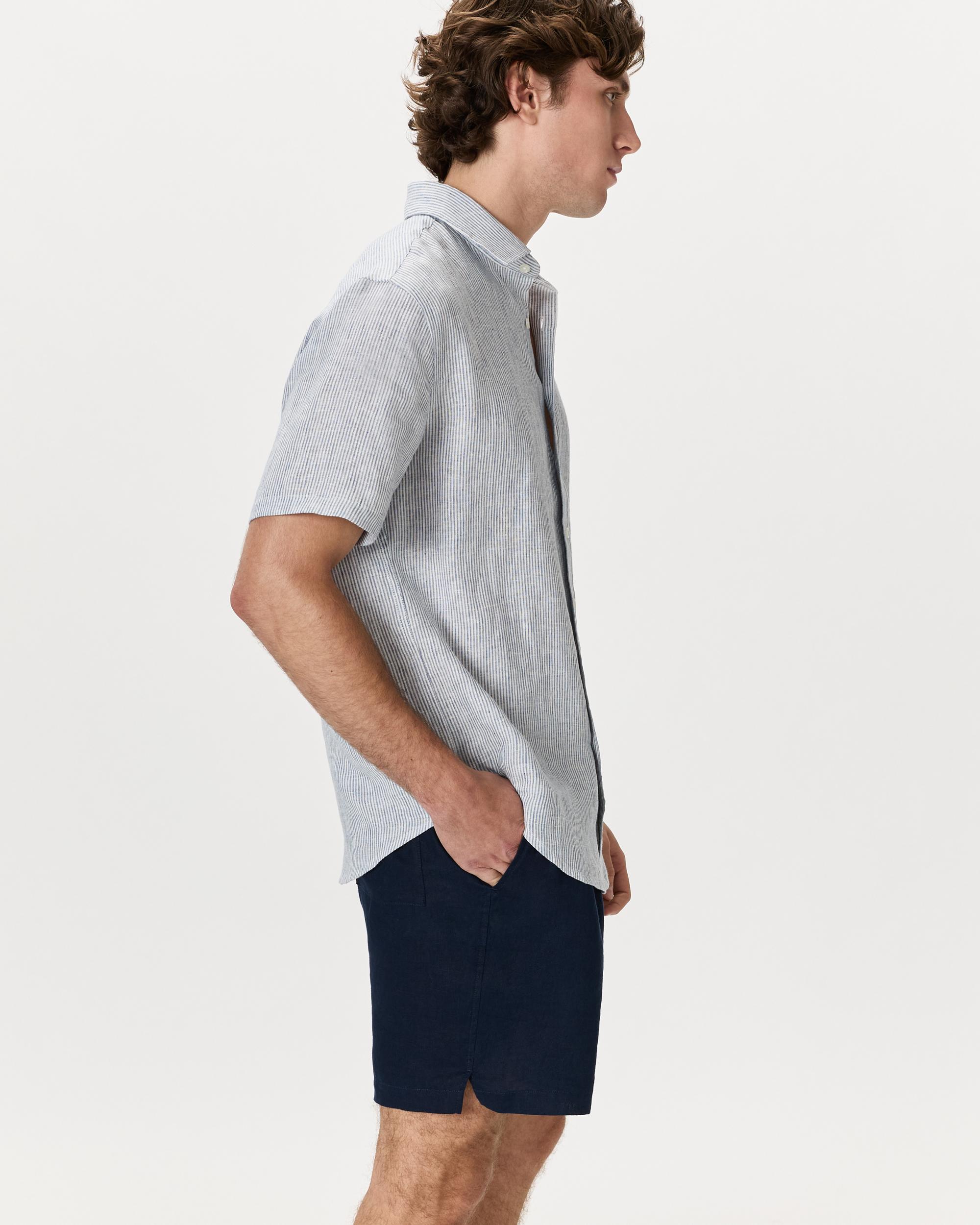 Quince | Men's 100% European Linen Relaxed Short Sleeve Shirt Product Image