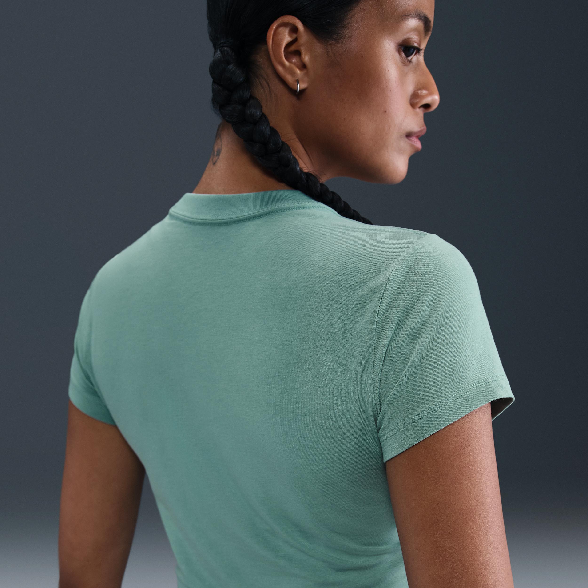 Womens Nike Sportswear Chill Knit Cropped T-Shirt | HF9538-017 Product Image