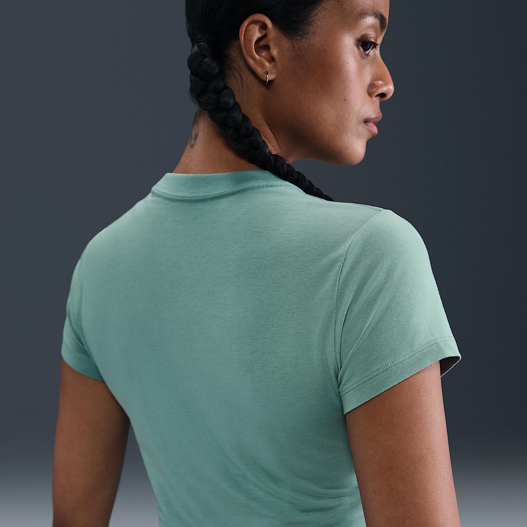 Womens Nike Sportswear Chill Knit Cropped T-Shirt | HF9538-017 Product Image