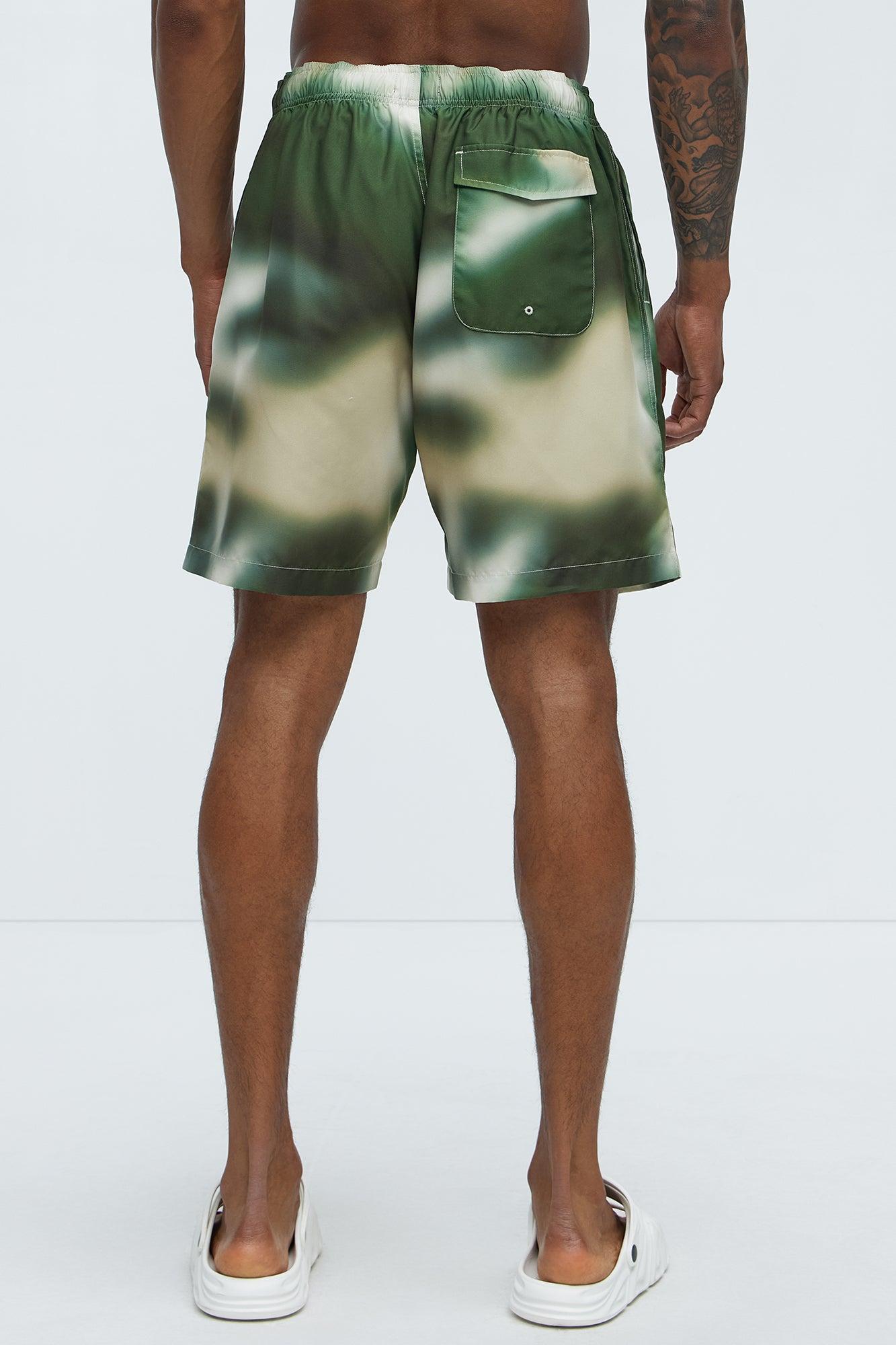 Ground Tie Dye Relaxed Short - Green/combo Product Image