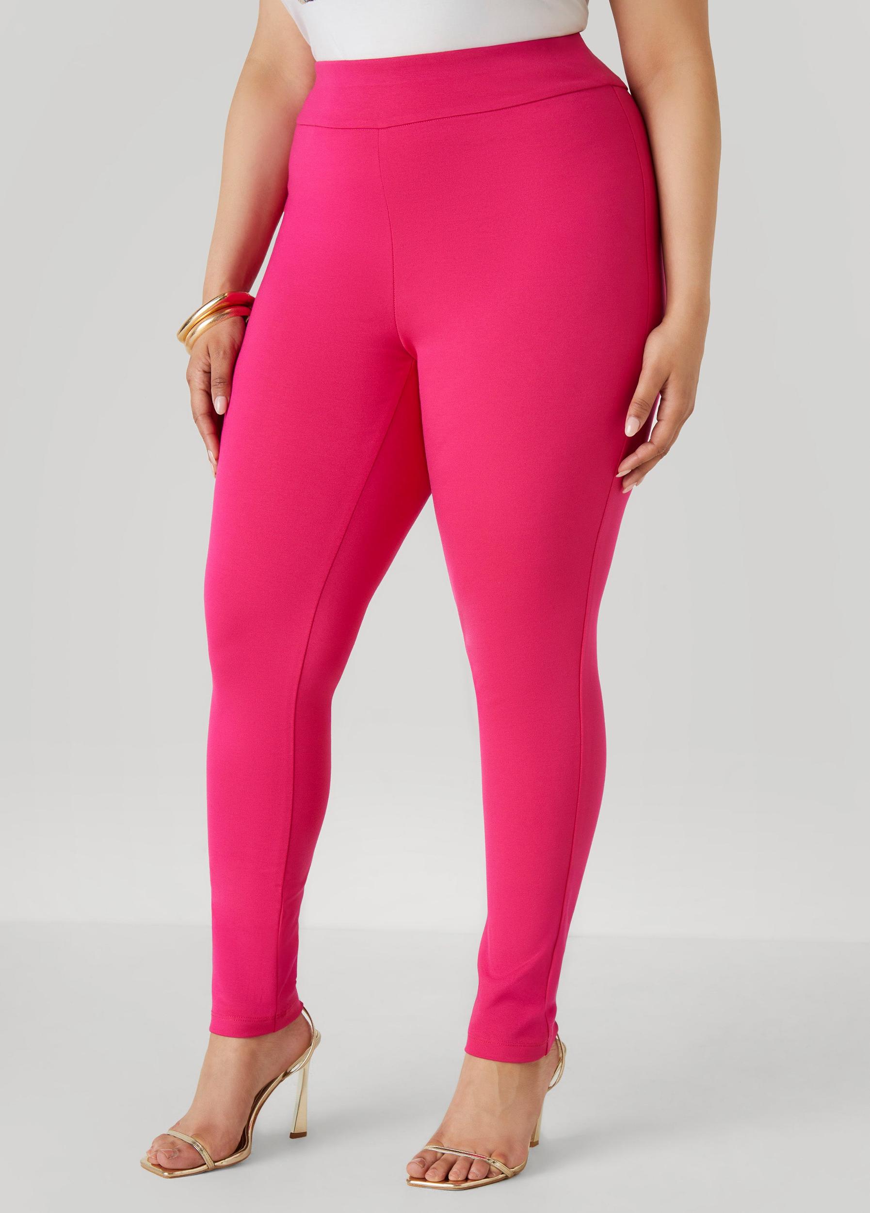 Plus Size High Waist Ponte Pull On Leggings Ashley Stewart Product Image