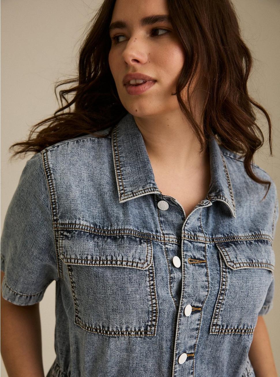 Denim Boiler Romper Product Image