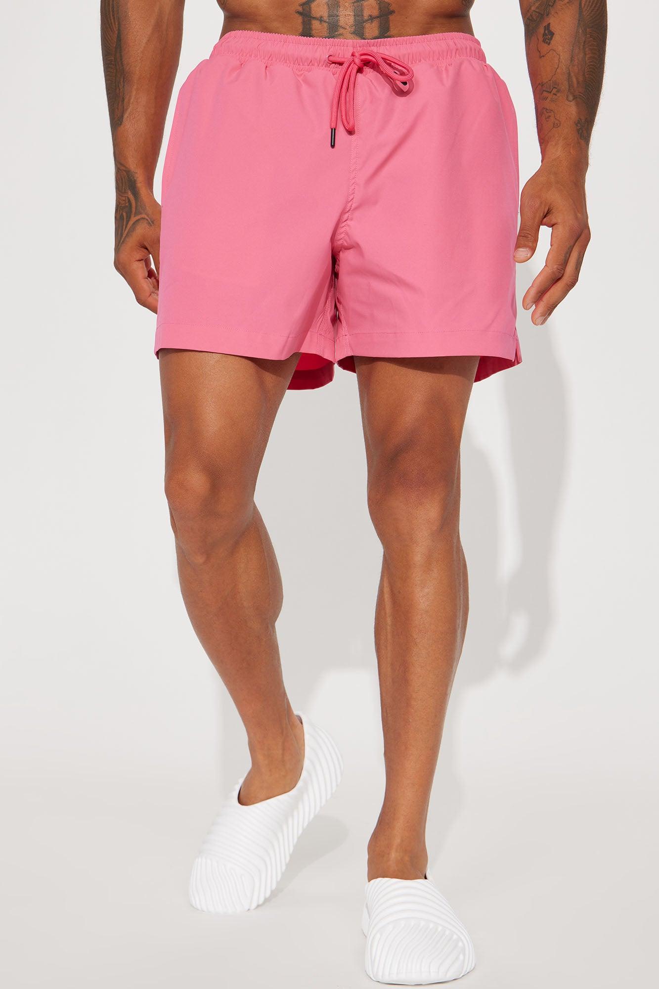 Born 2 Fly Print Change Swim Mid Trunk - Pink Product Image