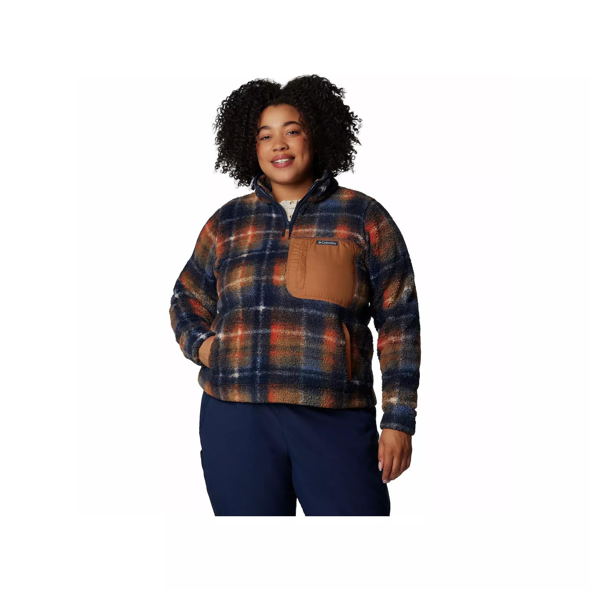 Plus Size Columbia West Ben 1/4 Zip II Pullover, Women's, Size: 2XL, Collegiate Blue Product Image