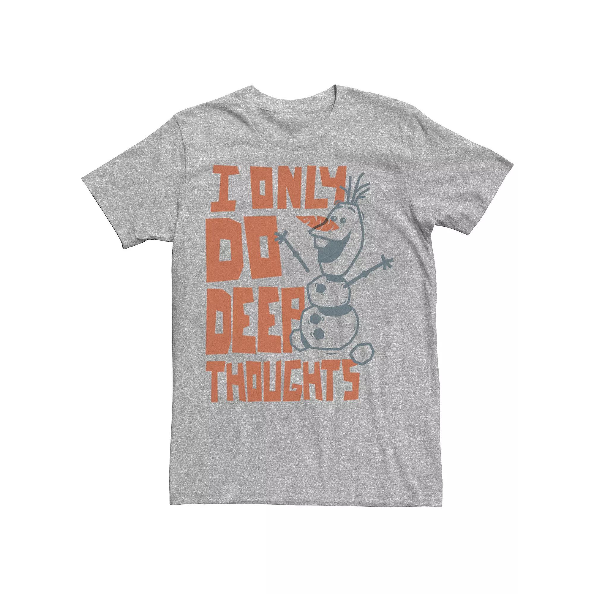 Men's Frozen Two Deep Thoughts Text Tee,  Product Image