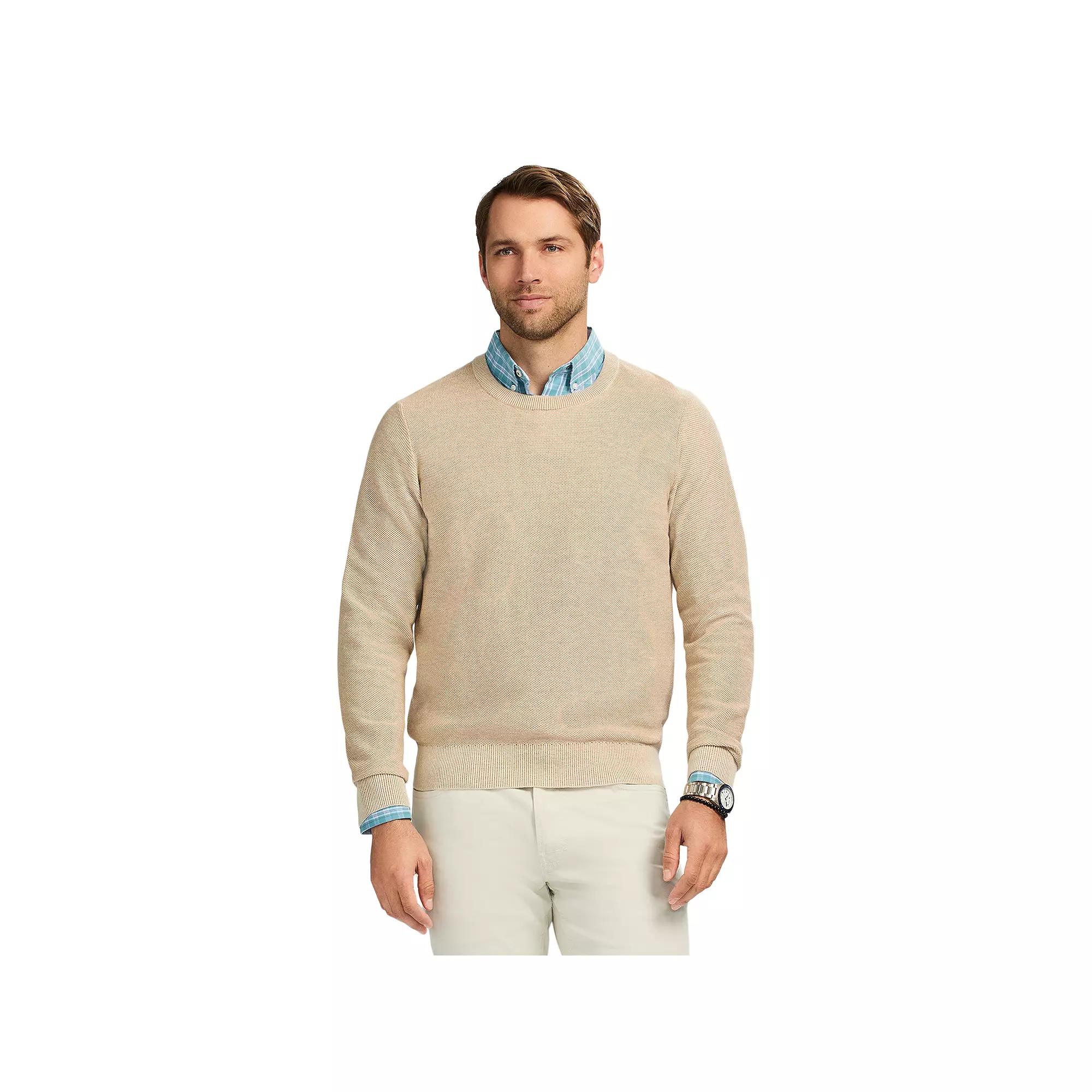 Men's IZOD Honeycomb Crewneck Sweater, Size: XXL, Rock Grey Product Image