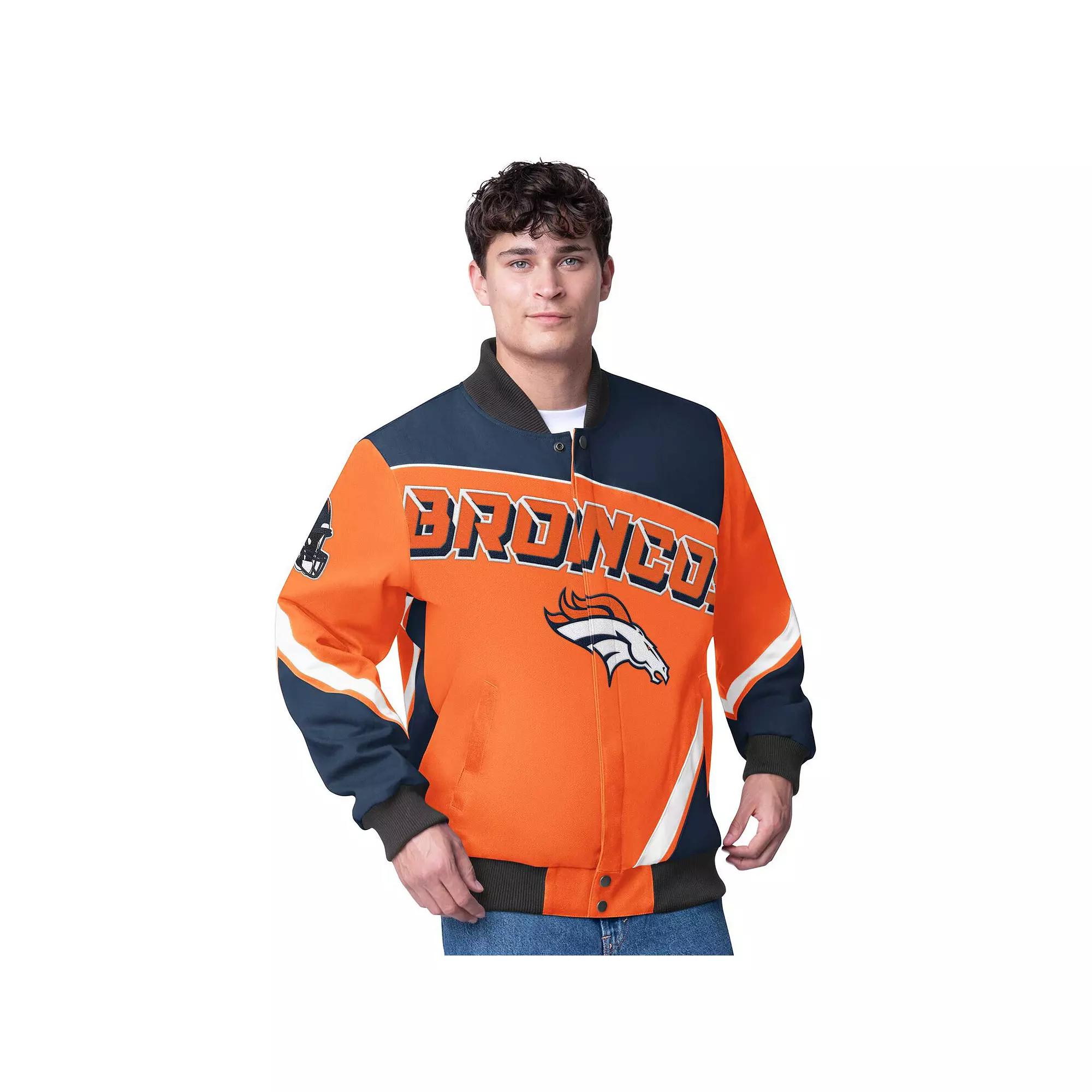 Men's G-III Extreme  Orange Denver Broncos Maximum Racing Full-Zip Jacket, Size: Small Product Image
