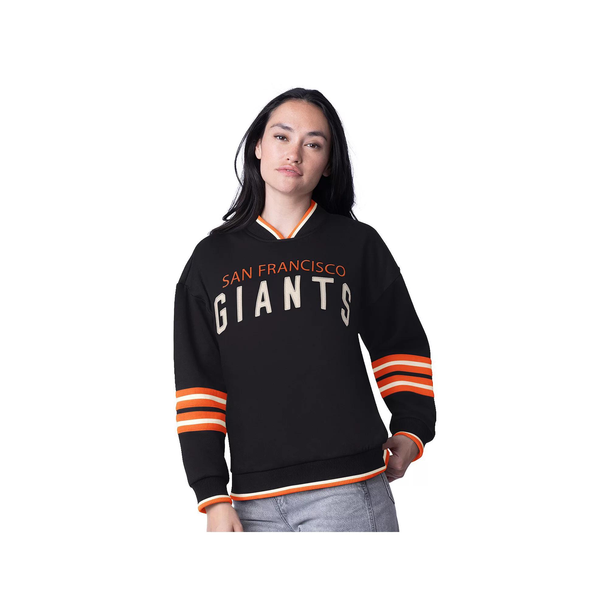 Womens Starter San Francisco Giants Wild Card Oversized Pullover Sweatshirt Product Image