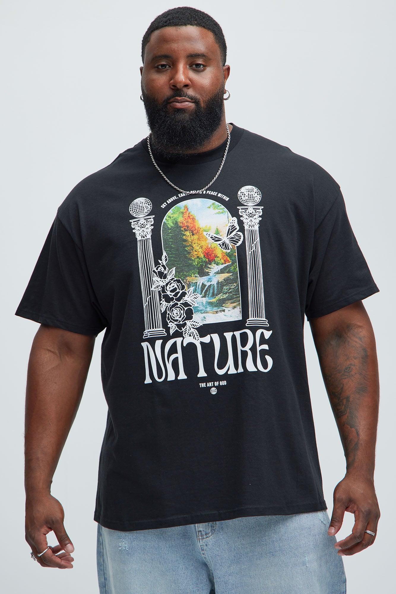 Nature Is Art Short Sleeve Tee - Black Product Image