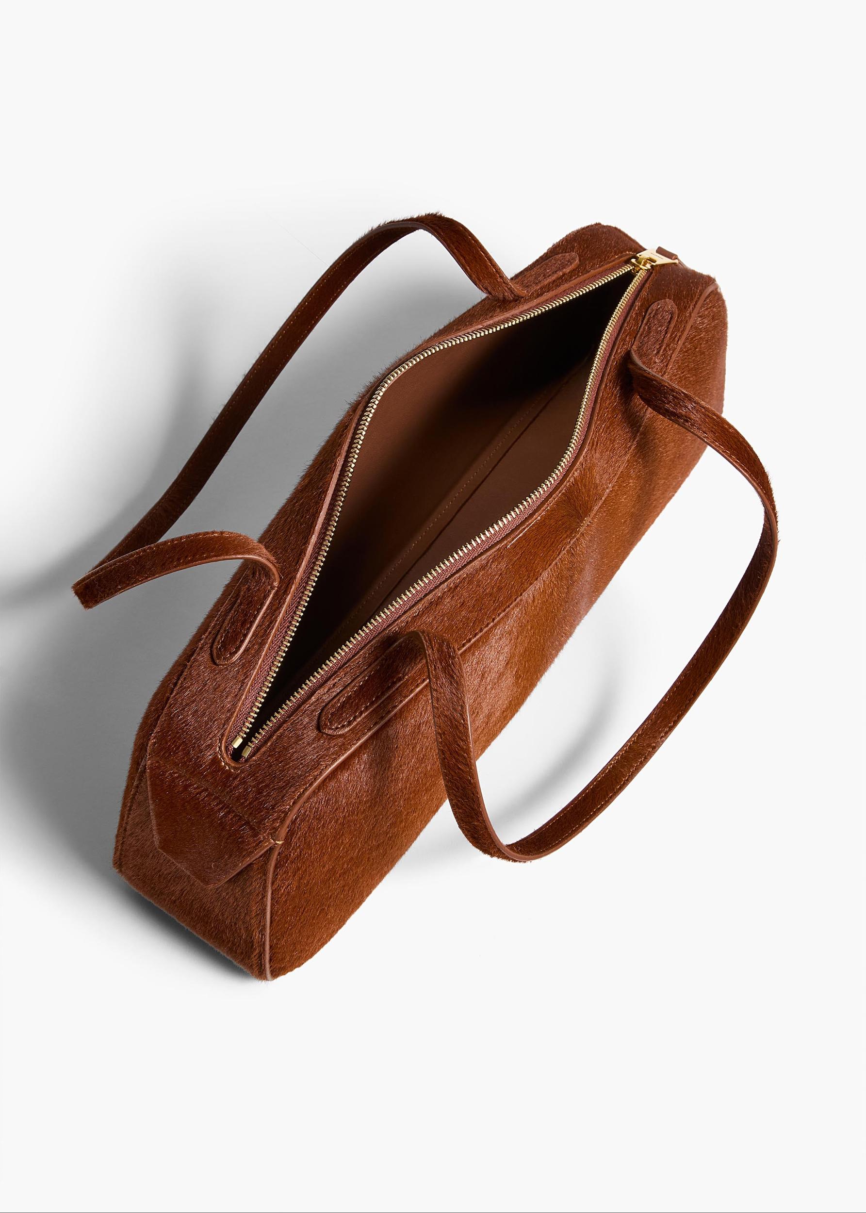 Simona Shoulder Bag in Rust Haircalf Product Image