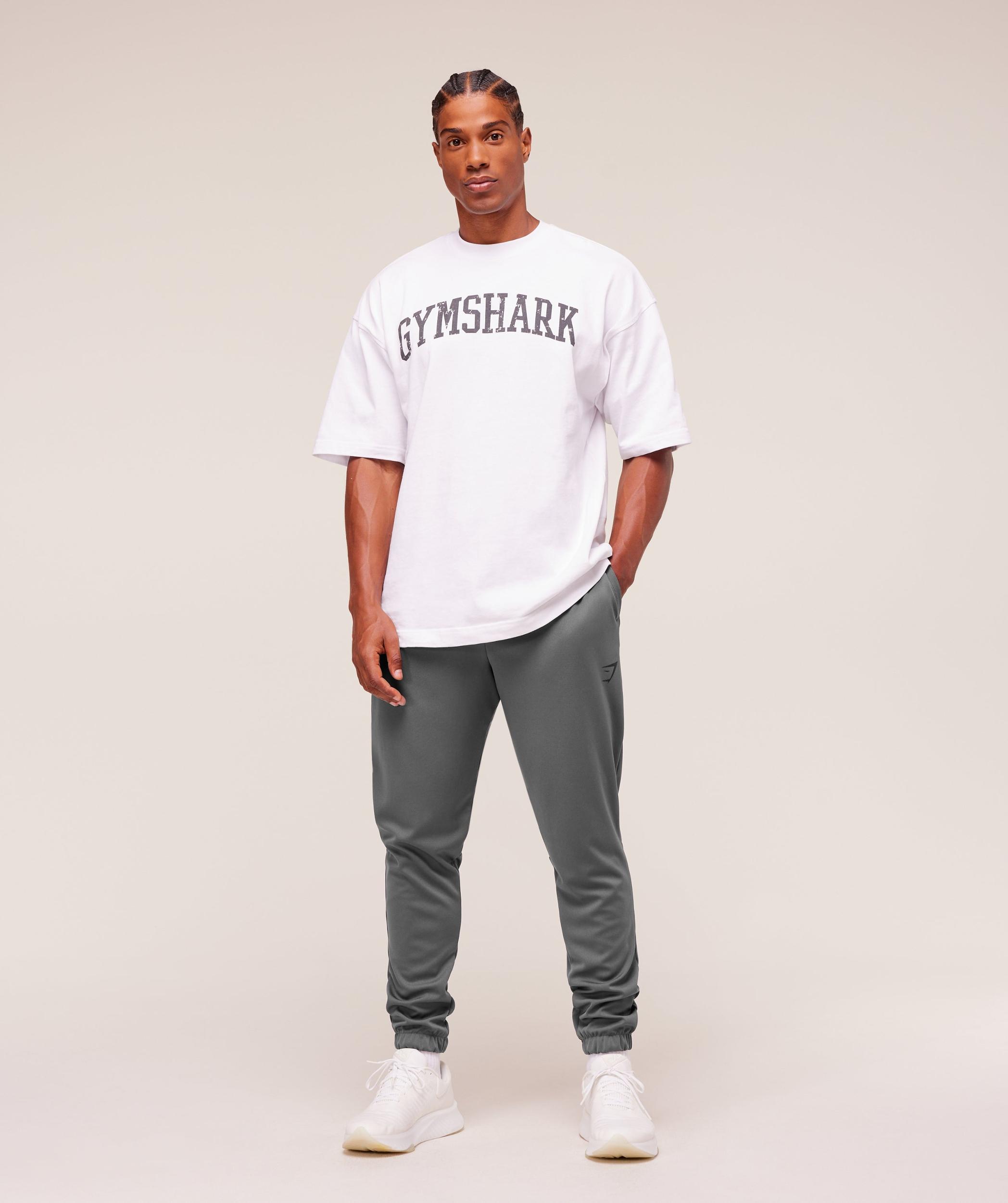 Gymshark Arrival Knit Block Joggers - Dark Grey Male Product Image