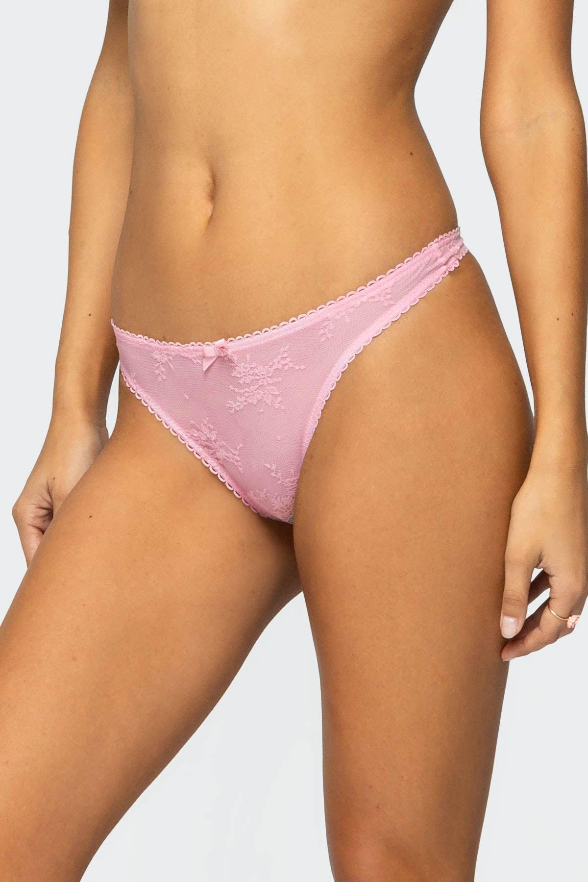 Darcie Sheer Lace Triangle Bralette Product Image