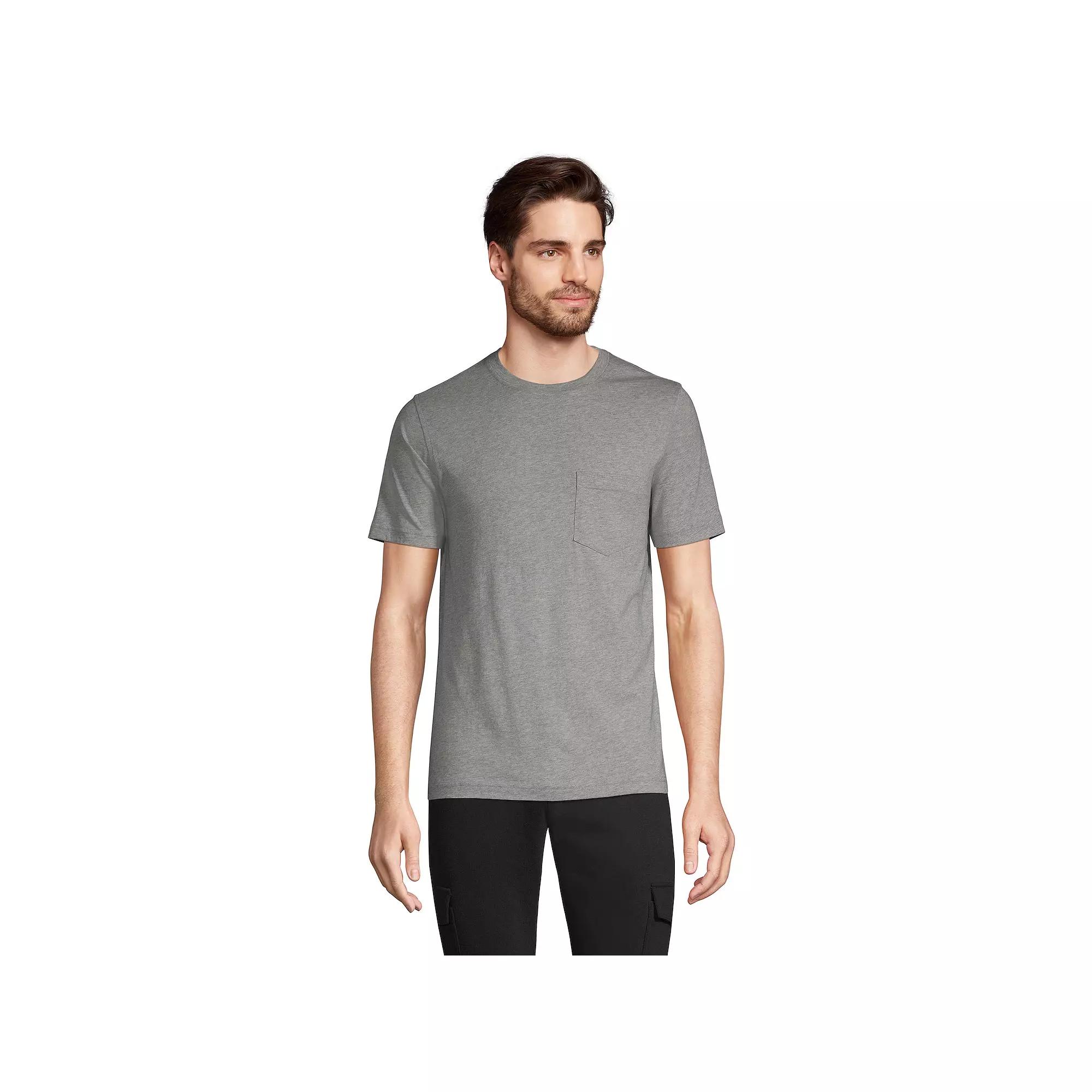 Men's Lands' End Supima Pocket Tee,  Product Image