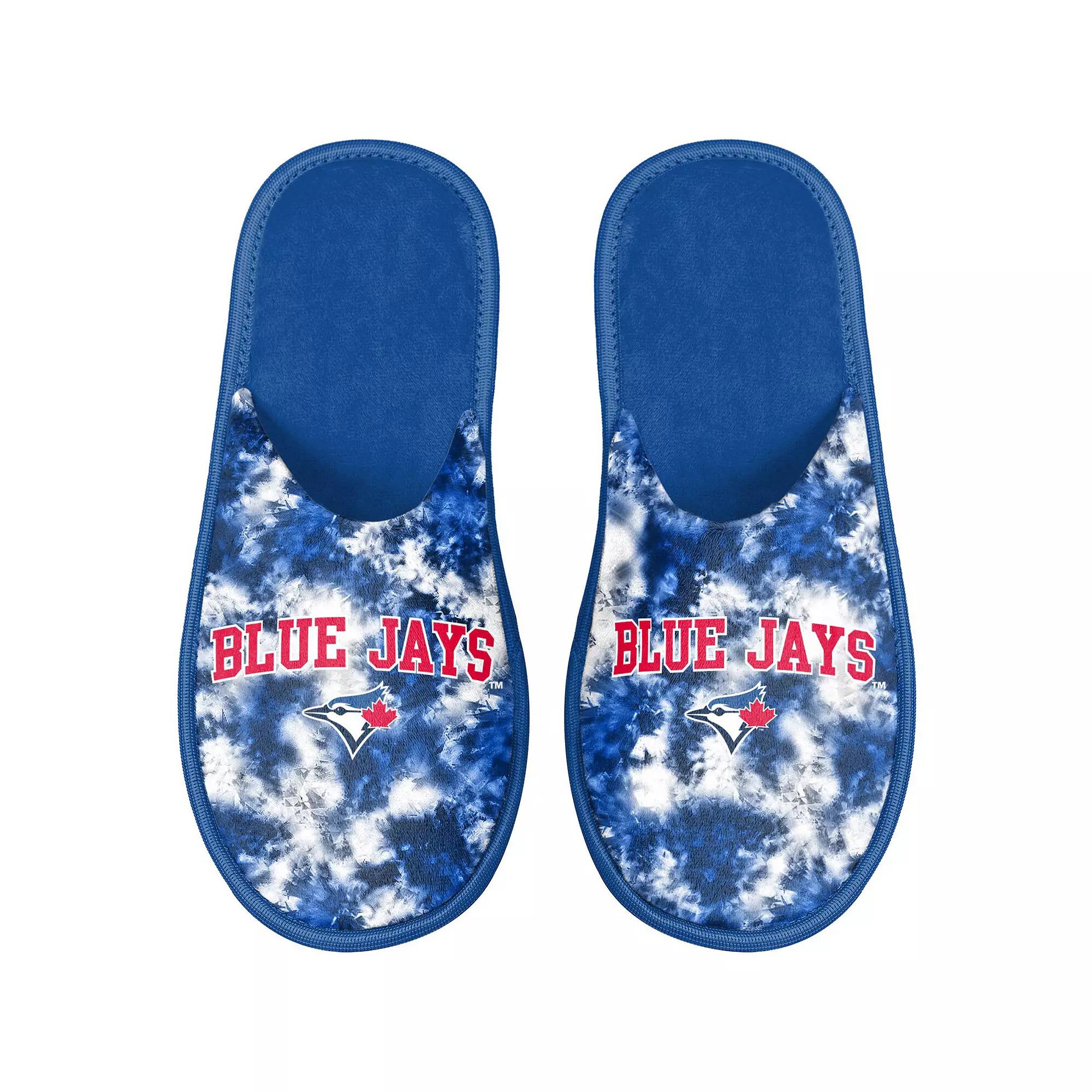 Women's FOCO Toronto Blue Jays Iconic Logo Scuff Slippers, Size: XL, Jay Blue Product Image
