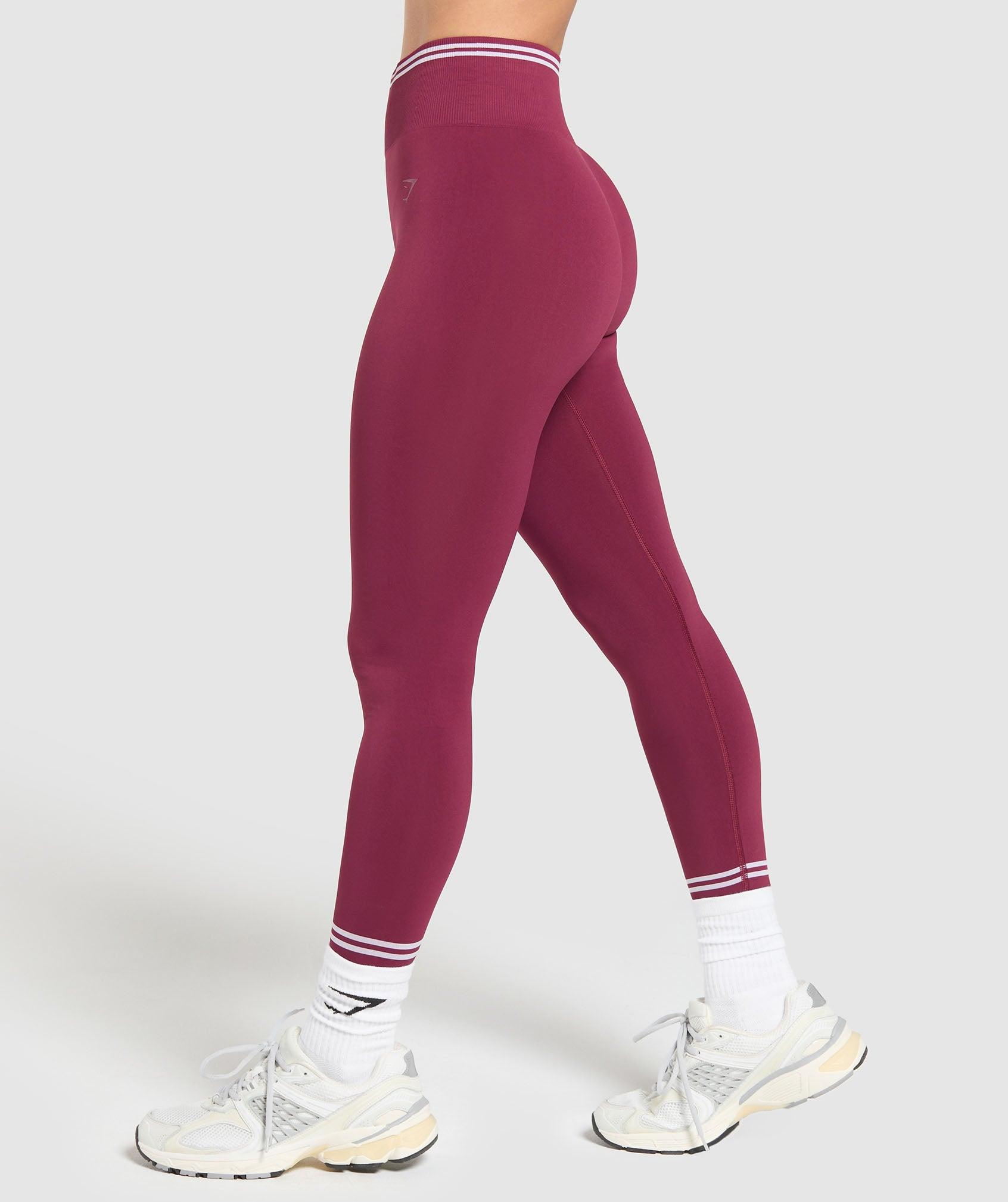 Gymshark Contrast Seamless Leggings - Strong Pink Female Product Image