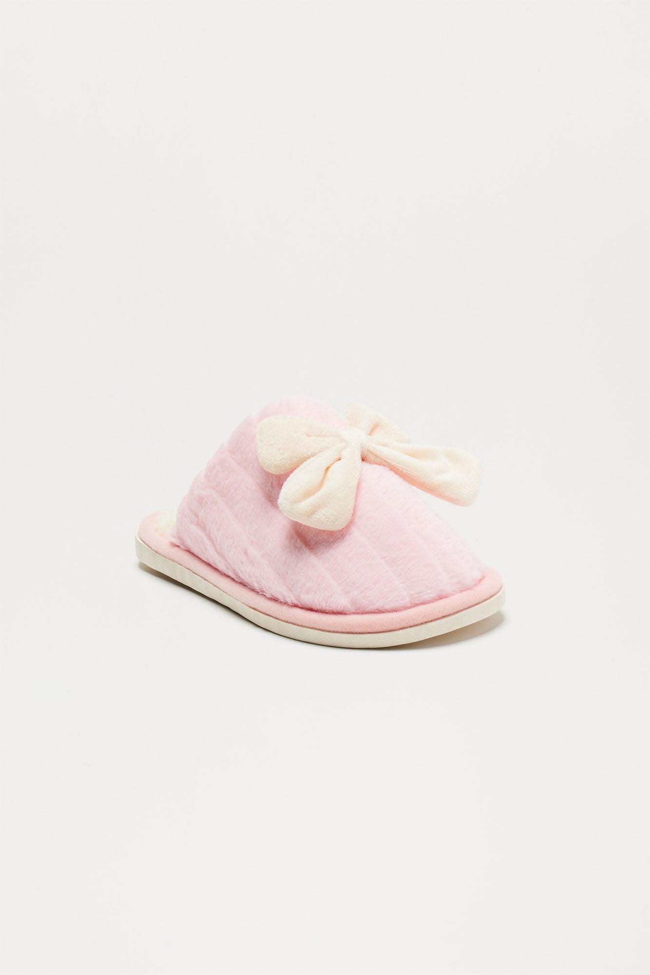 Little Miss Cozy Slippers - White Product Image