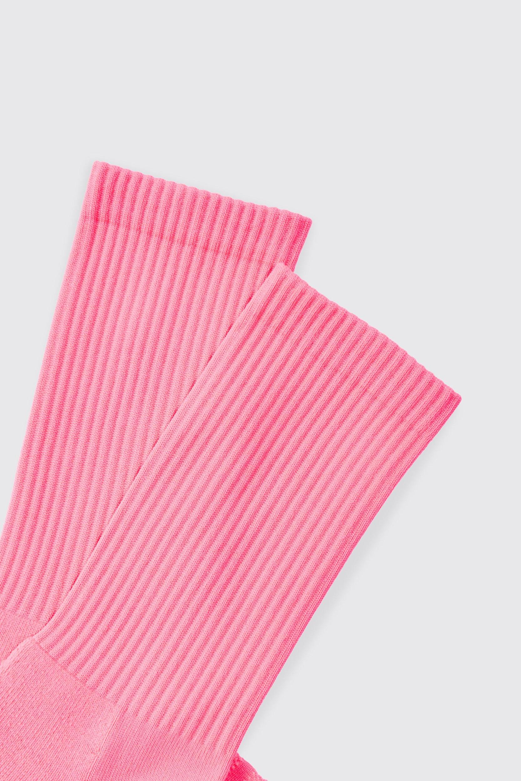 Man Active Neon Running Crew Socks | boohooMAN USA Product Image