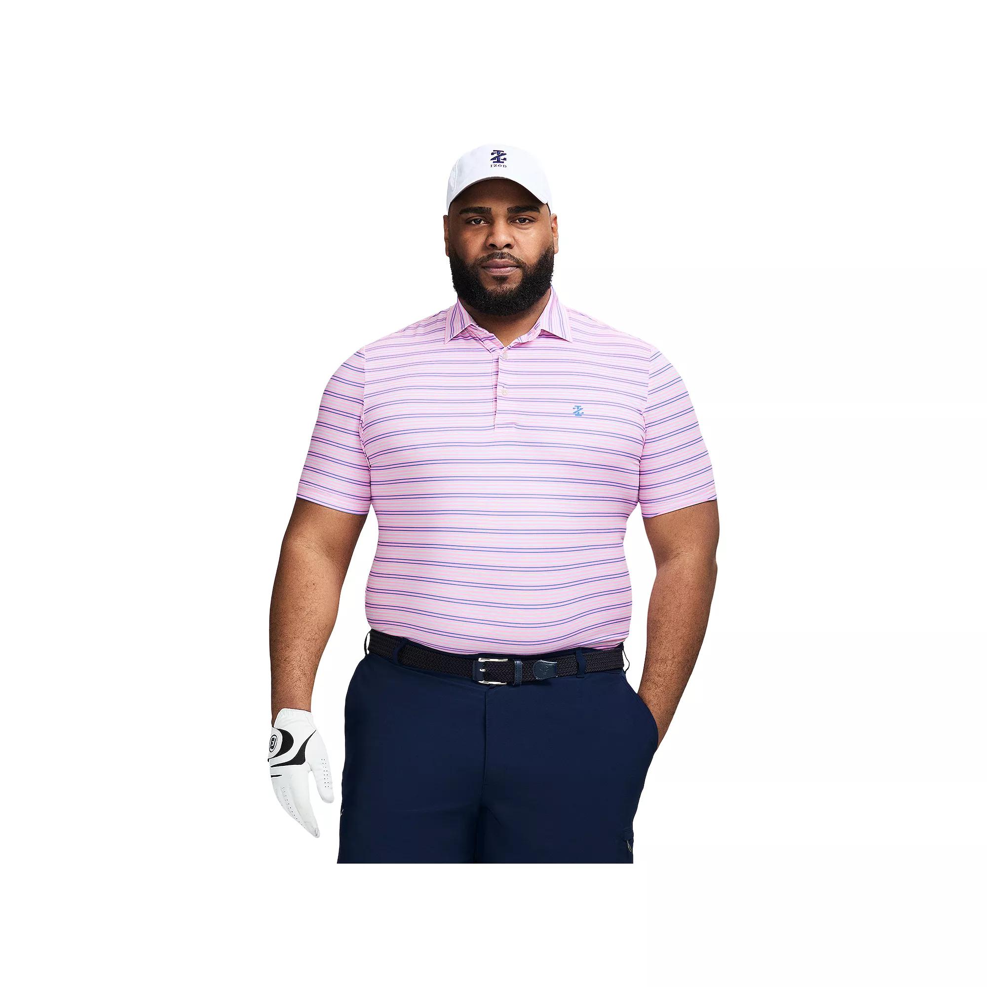 Big & Tall IZOD Swingflex Elite Golf Short Sleeve Polo Shirt, Men's,  Product Image