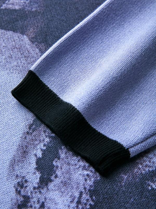 Portrait Jacquard Baggy Sweater Product Image