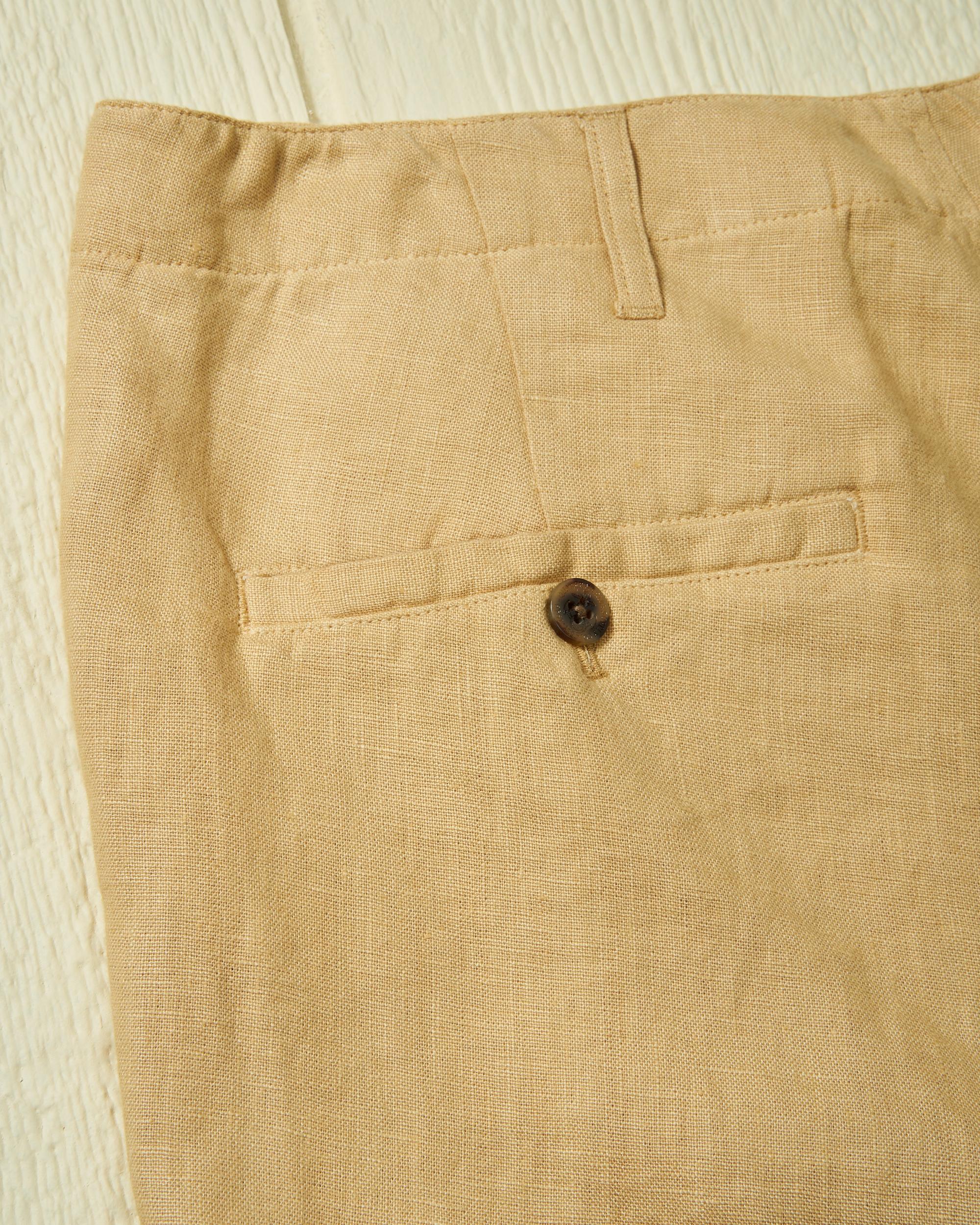 Camden Short in Khaki Linen Product Image