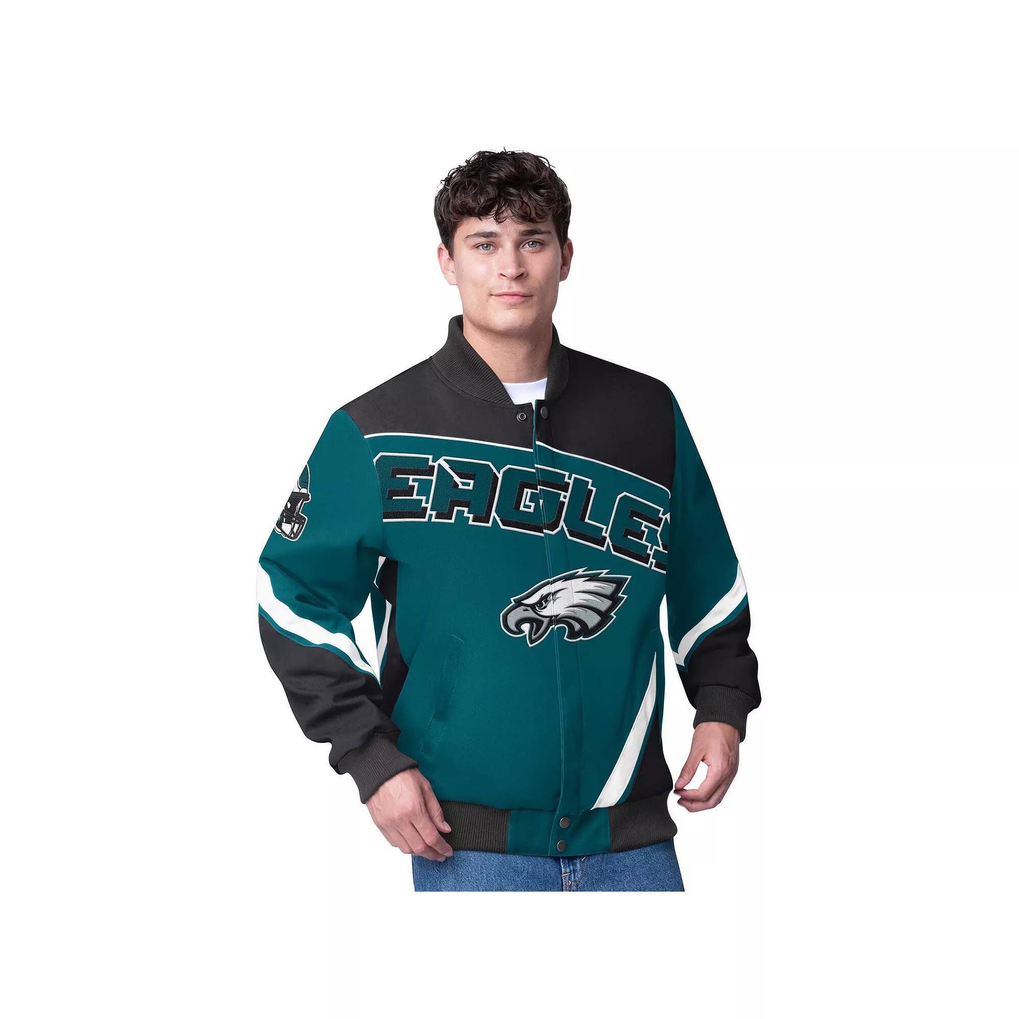 Men's G-III Extreme Green Philadelphia Eagles Maximum Racing Full-Snap Jacket,  Product Image