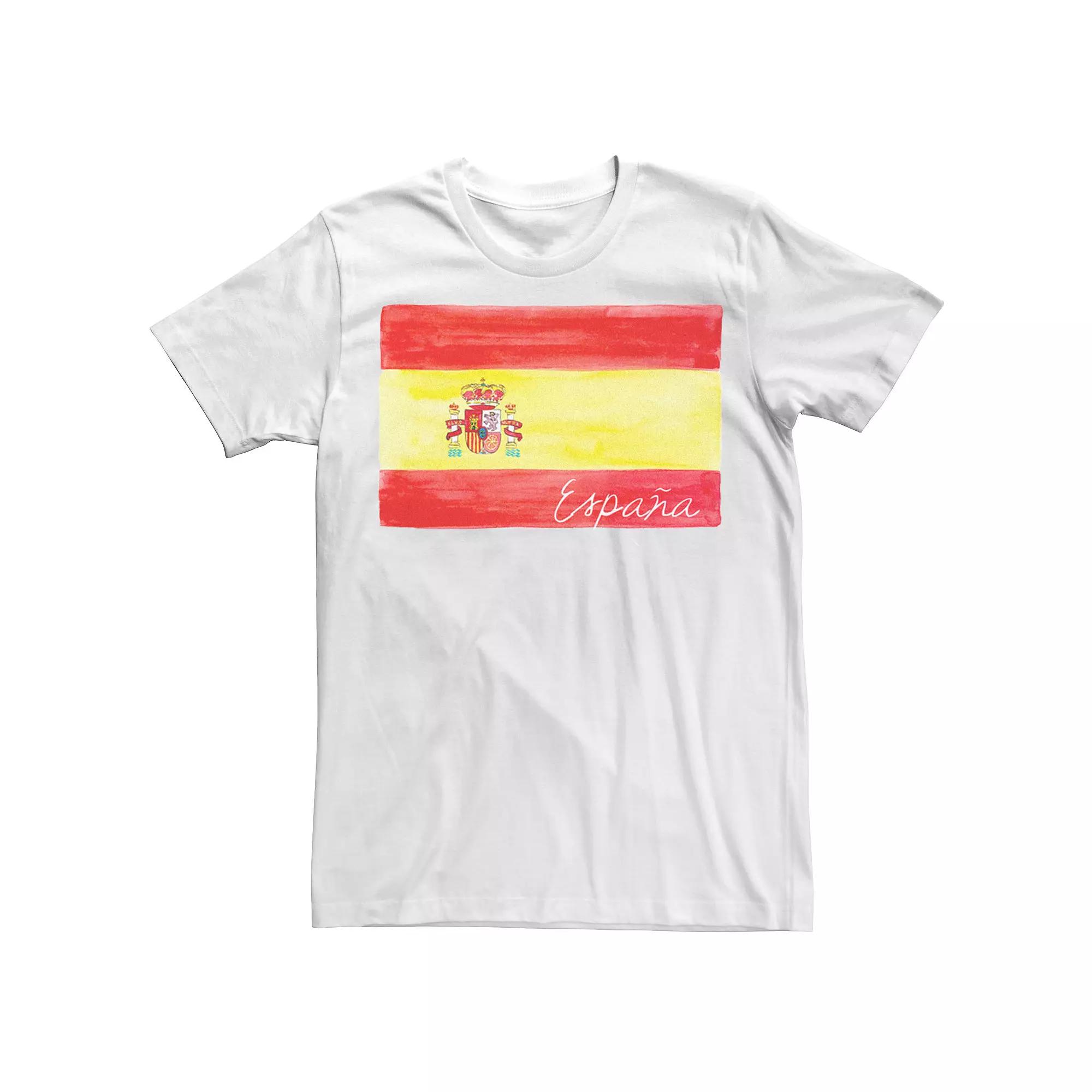 Men's HHM Spain Flag Watercolor Tee,  Product Image