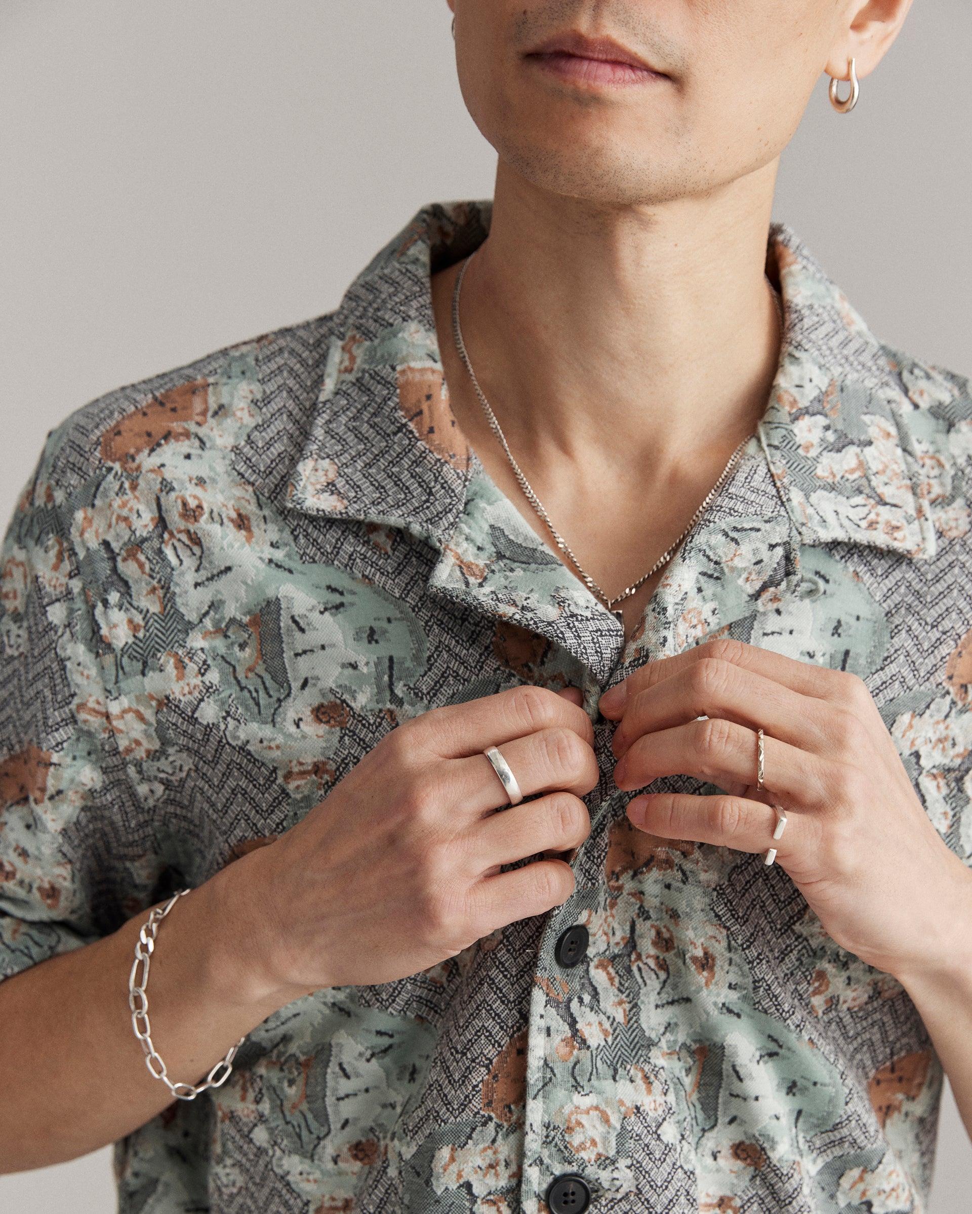 Cactus Jacquard Camp Shirt -  Product Image