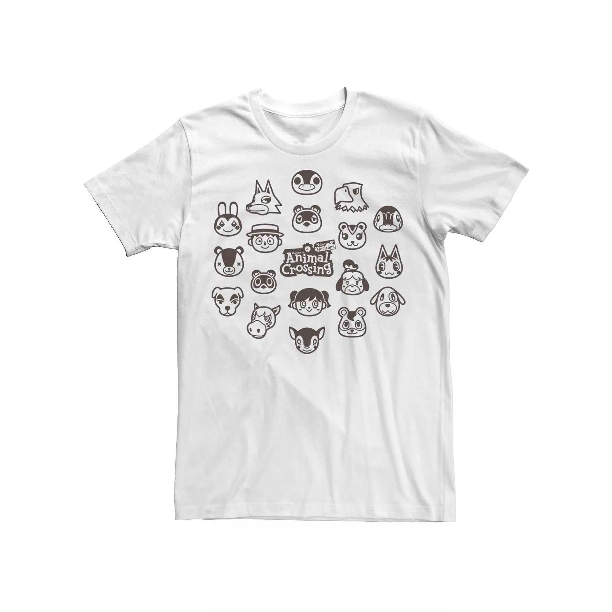Men's Animal Crossing New Horizons Group Shot Villagers Tee,  Product Image