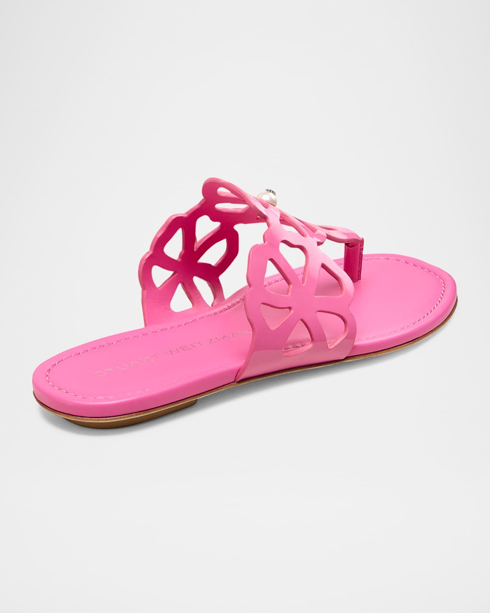 Jasmine Patent Cutout Thong Sandals Product Image