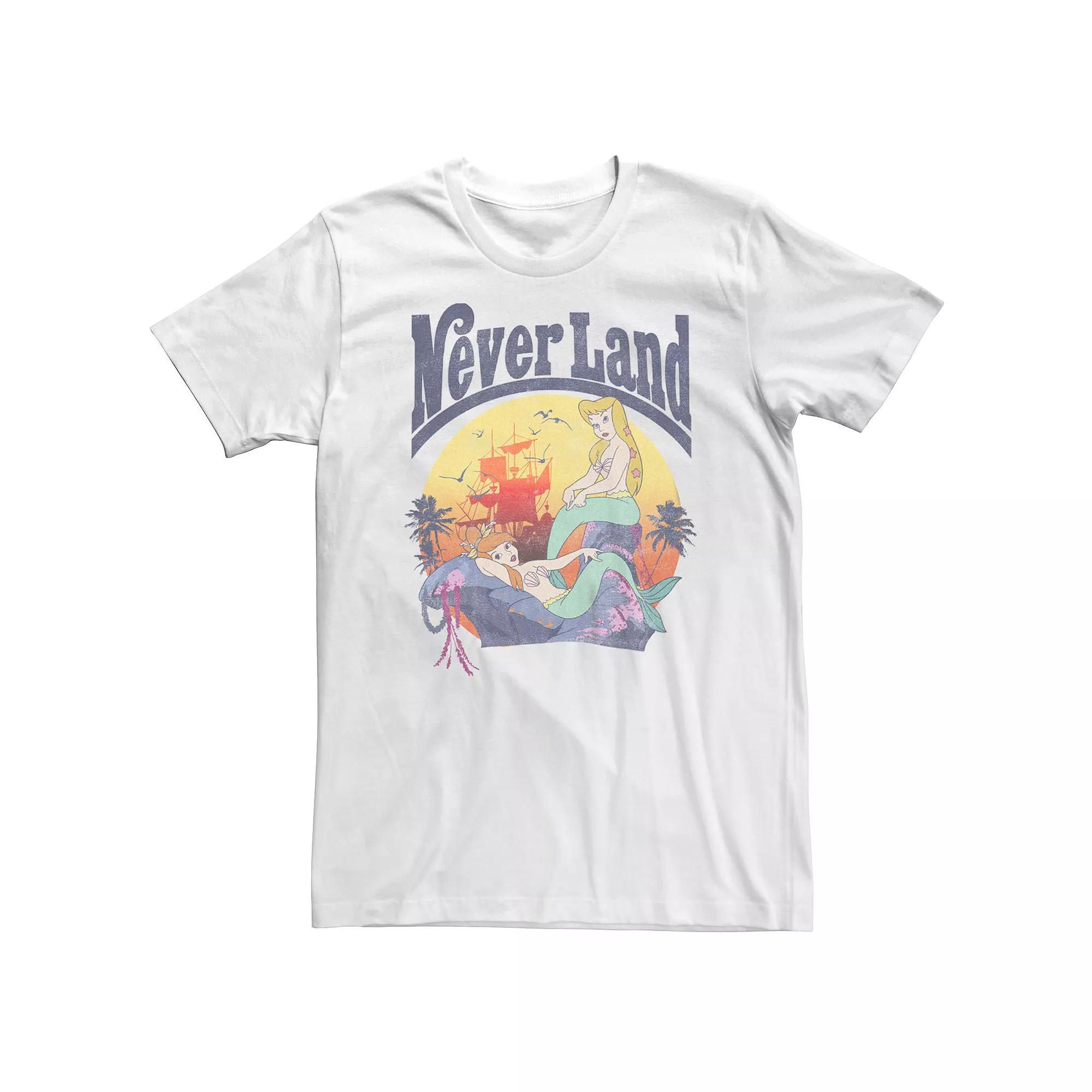 Big & Tall Disney's Peter Pan Never Land Mermaids Tee, Men's,  Product Image