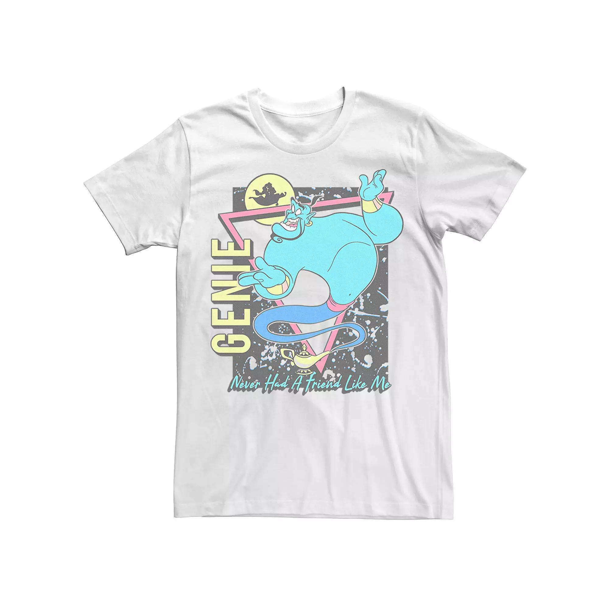 Men's Disney's Aladdin Retro Genie Tee, Size: Large, White Product Image