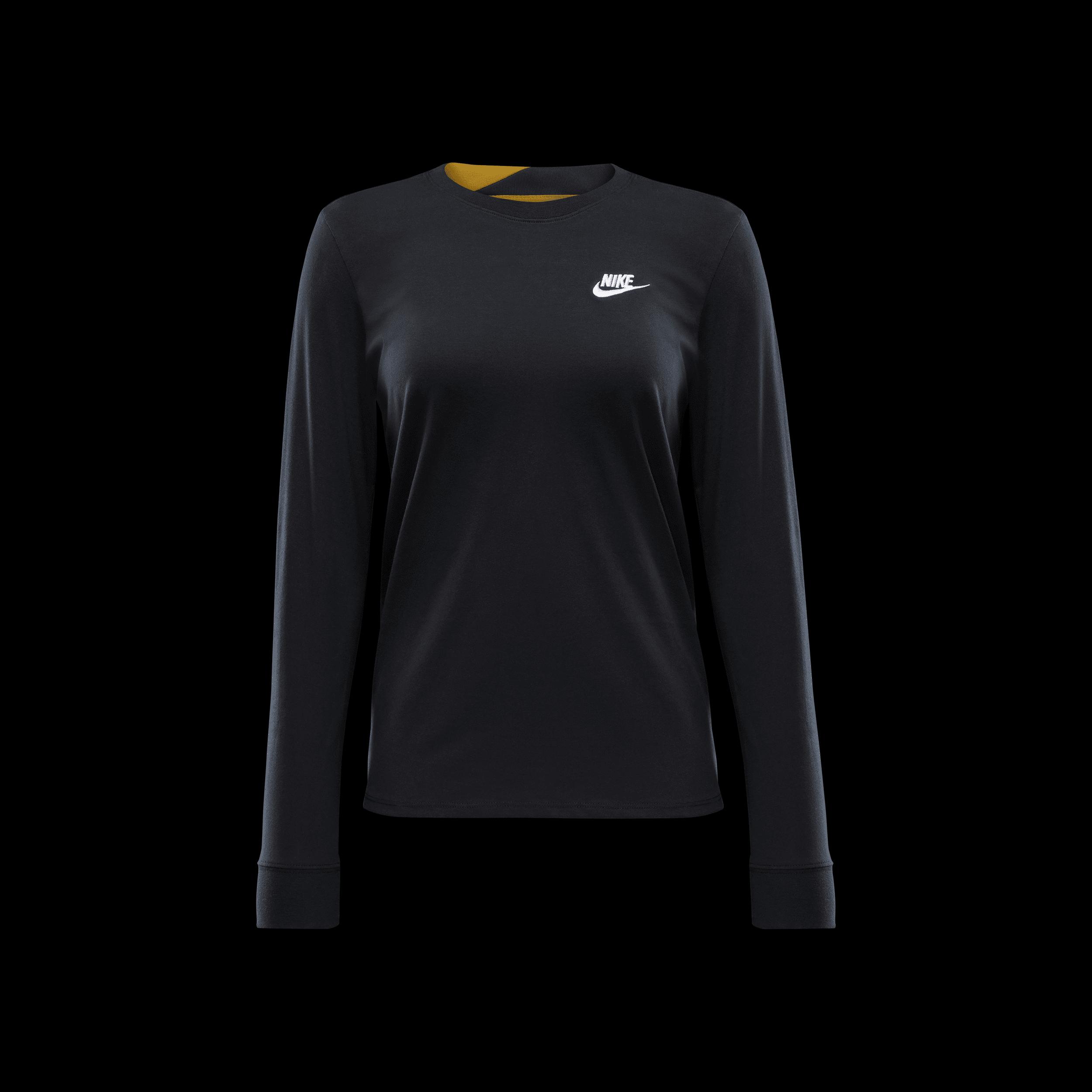 Womens Nike Sportswear Club Long-Sleeve T-Shirt | HF0780-010 Product Image