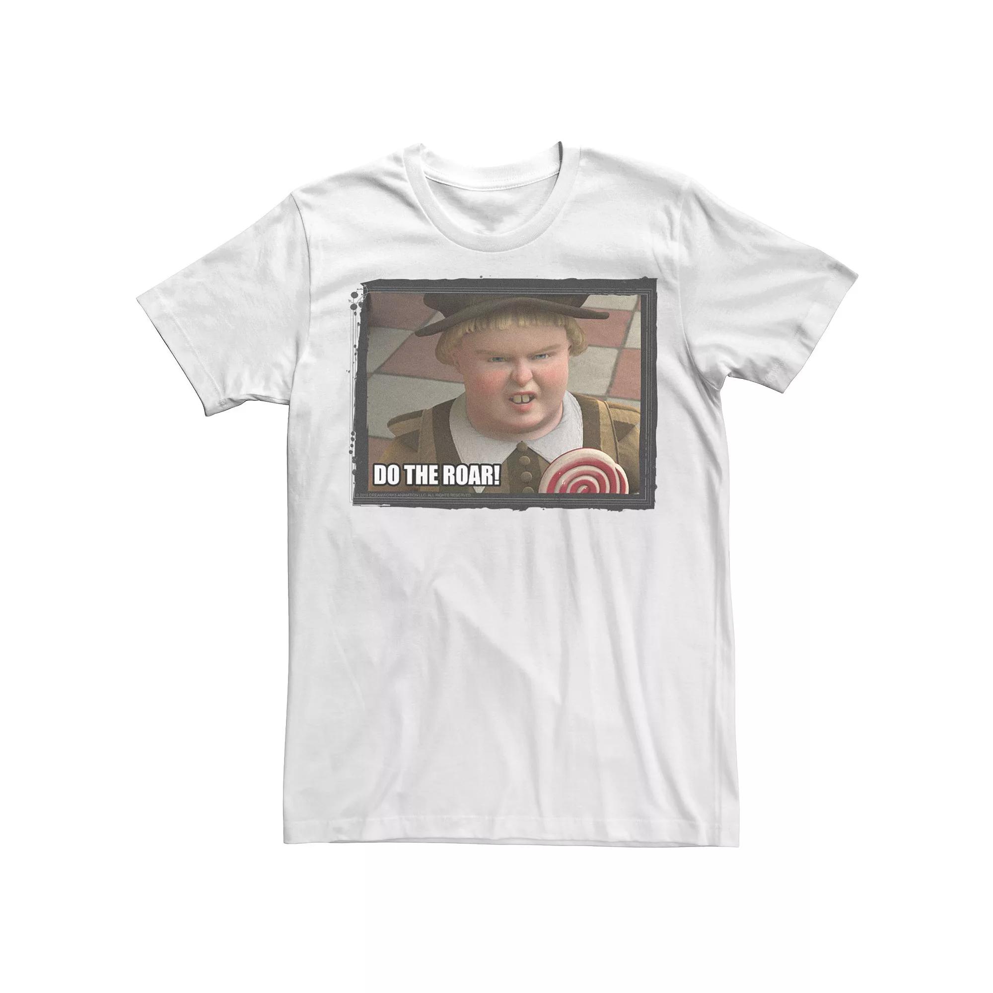 Men's Shrek Do The Roar Meme Framed Poster Tee,  Product Image