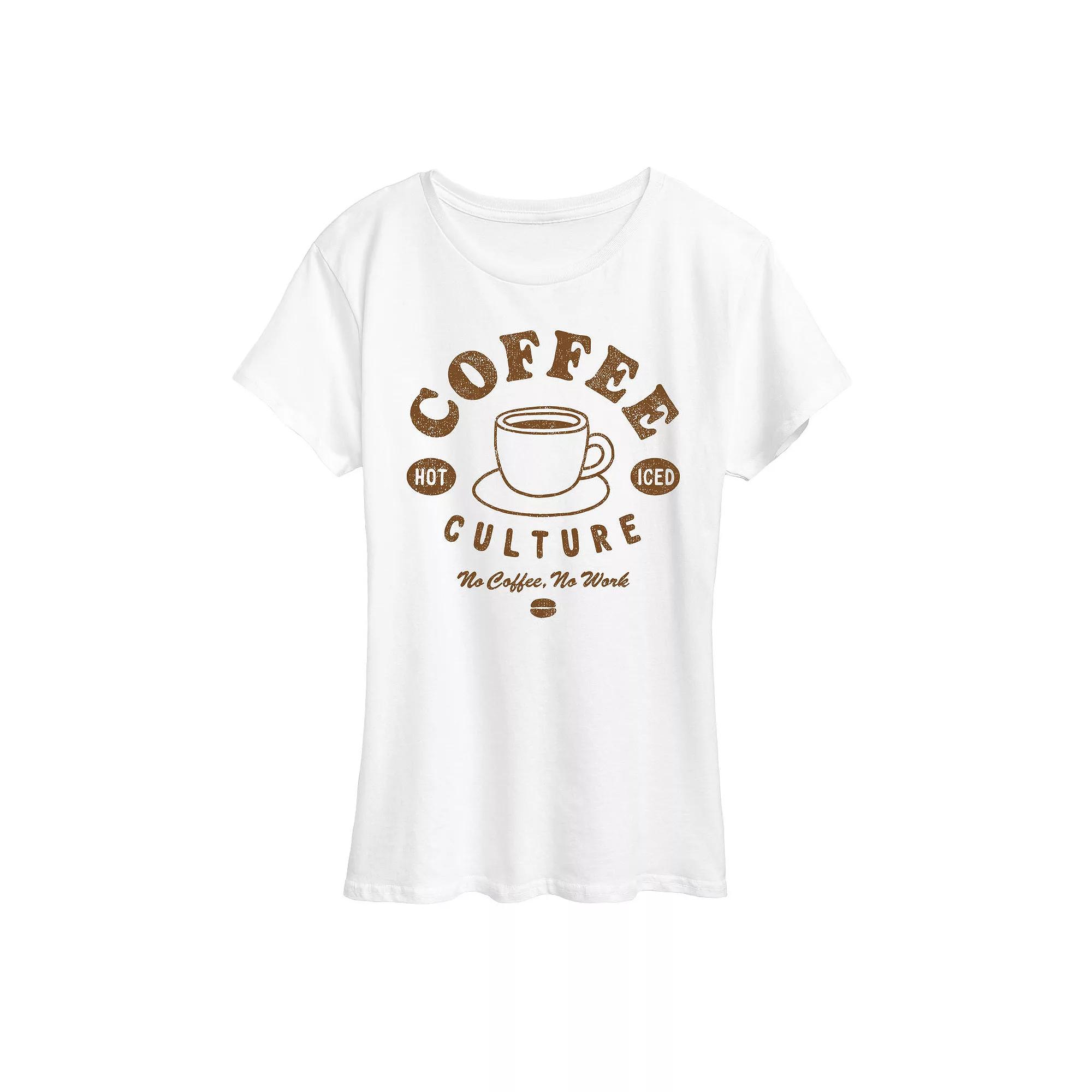 Women's No Coffee No Work Graphic Tee, Girl's,  Product Image
