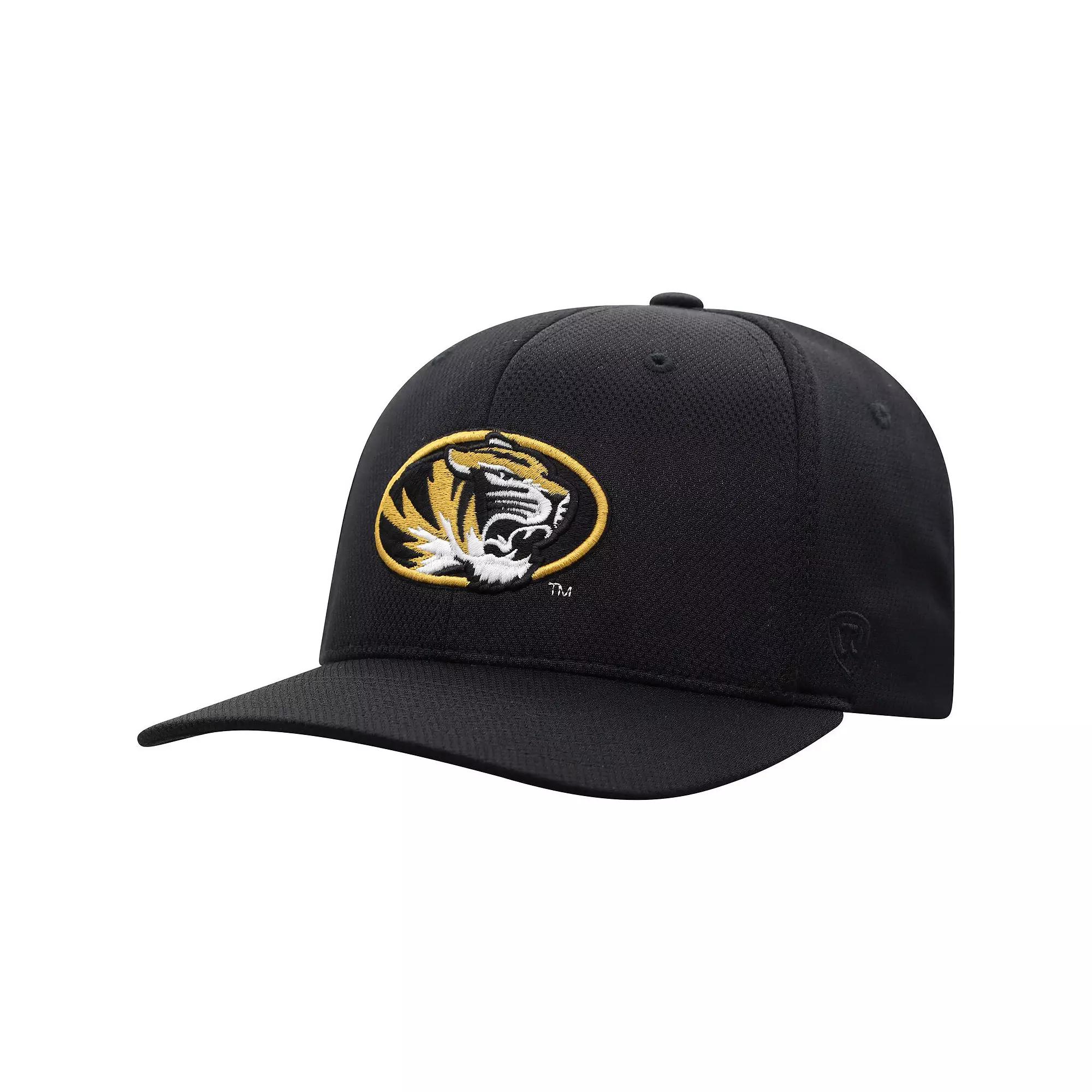 Men's Top of the World Black Missouri Tigers Reflex Logo Flex Hat, Size: Medium/Large Product Image