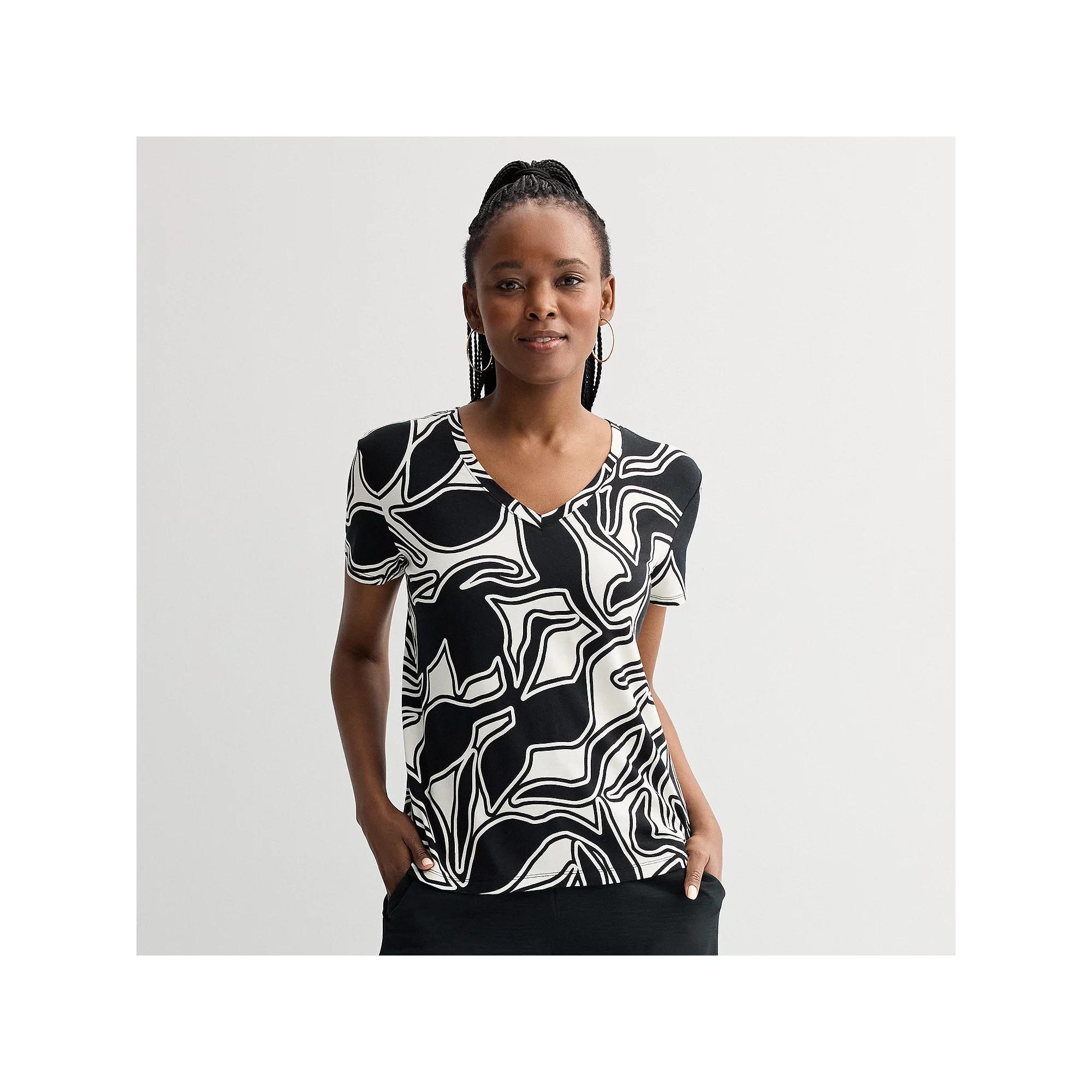 Women's Nine West Essential V-Neck T-Shirt,  Product Image