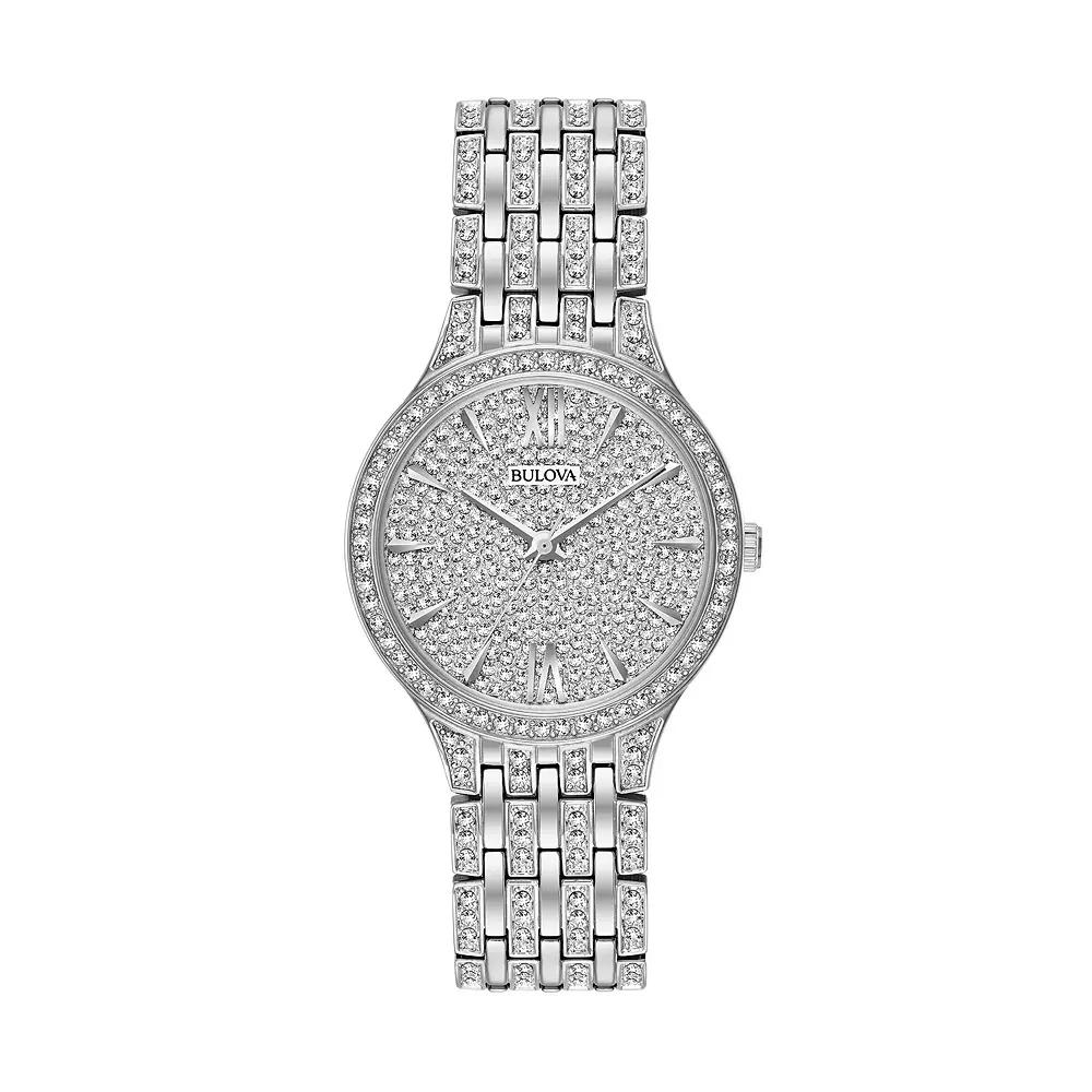 Bulova Womens Crystal Stainless Steel Watch - 96L243, Multicolor Product Image