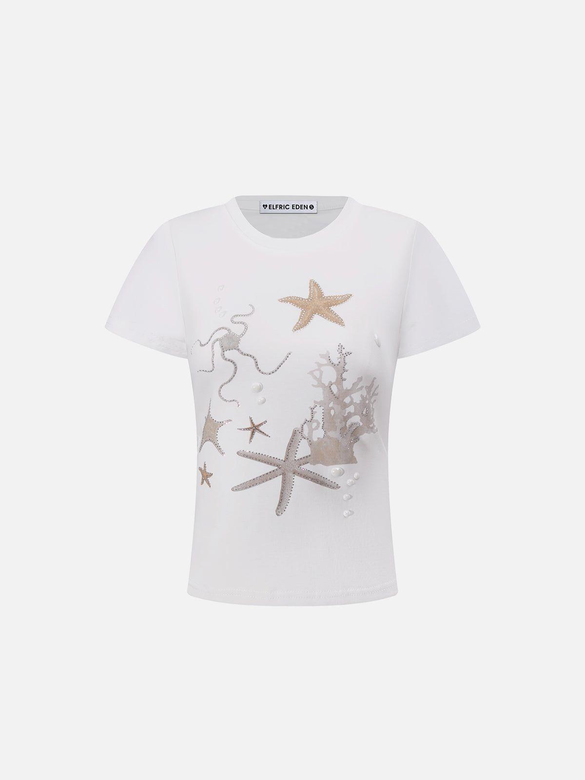Aelfric Eden Hotfix Rhinestone Starfish Tee Female Product Image