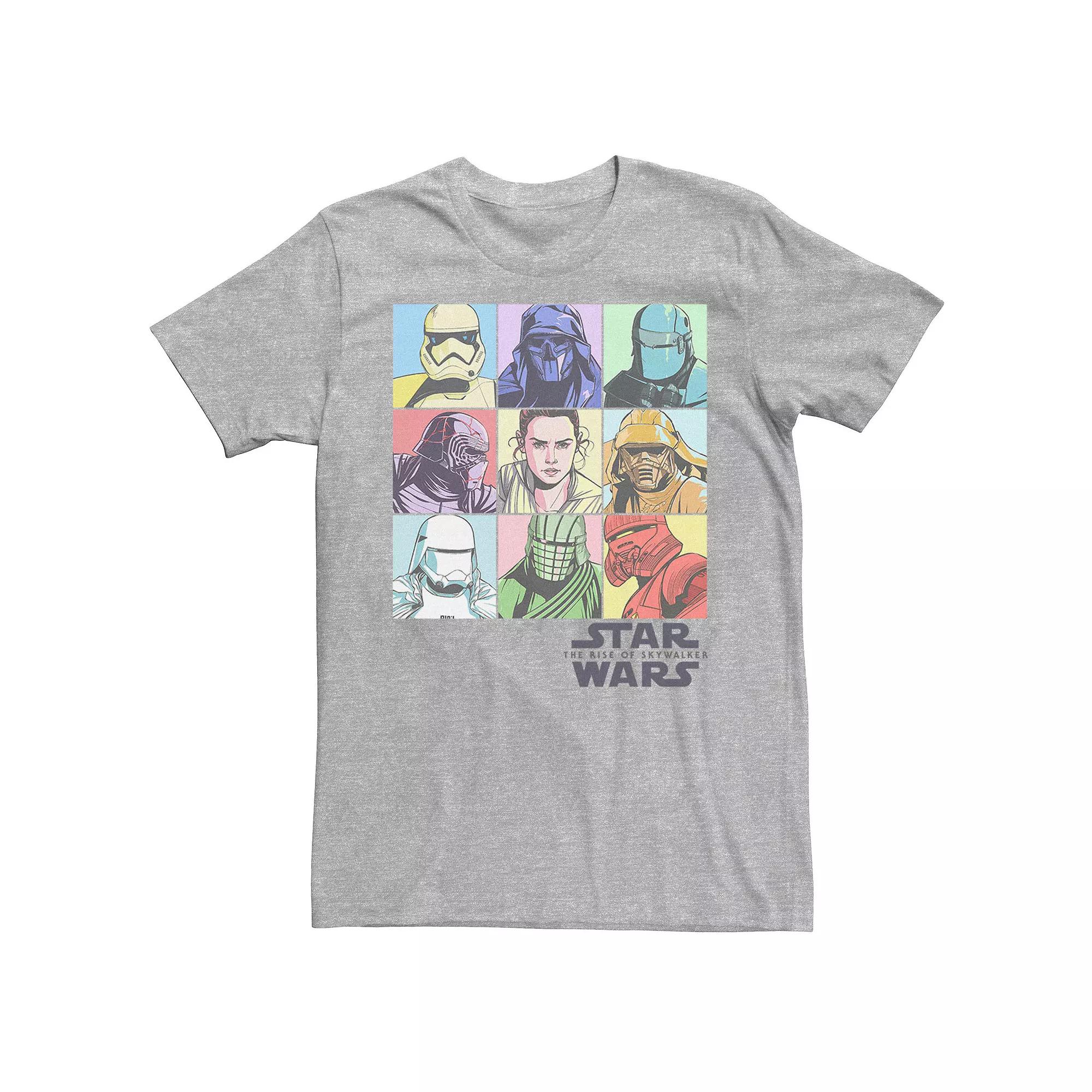 Men's Star Wars The Rise of Skywalker Pastel Character Bingo Graphic Tee,  Product Image