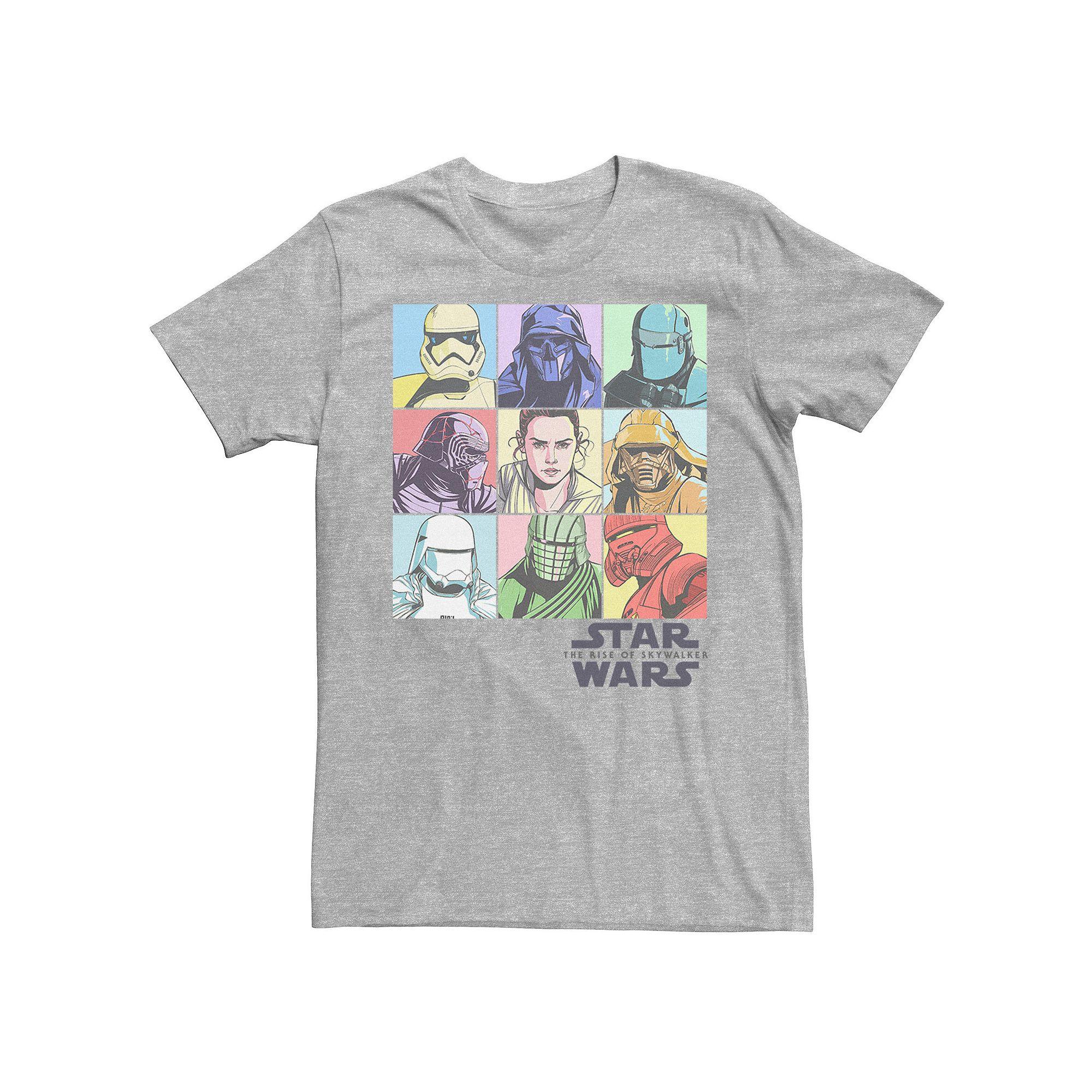 Men's Star Wars The Rise of Skywalker Pastel Character Bingo Graphic Tee,  Product Image
